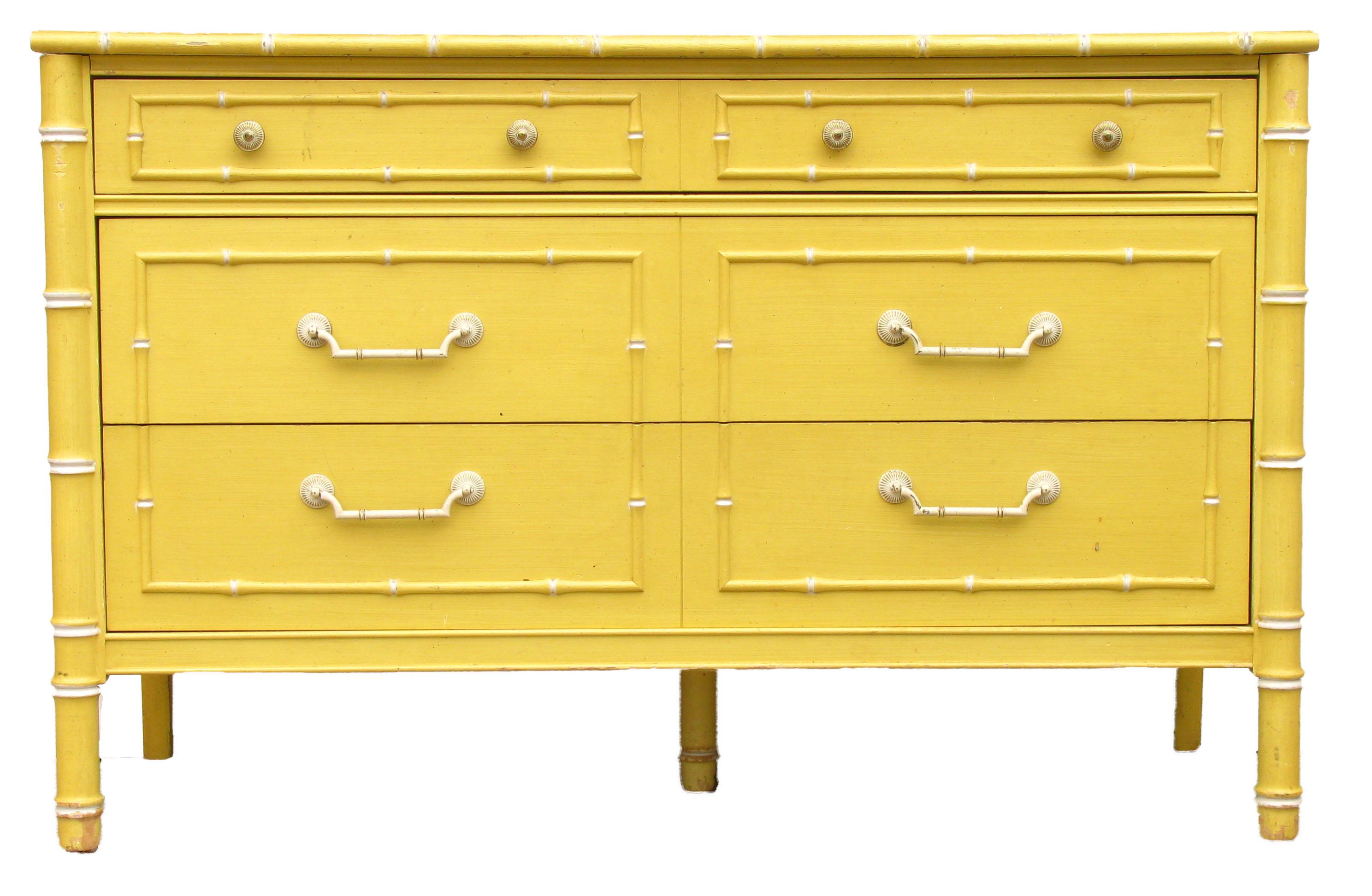 MidCentury Thomasville Faux Bamboo Dresser Chairish