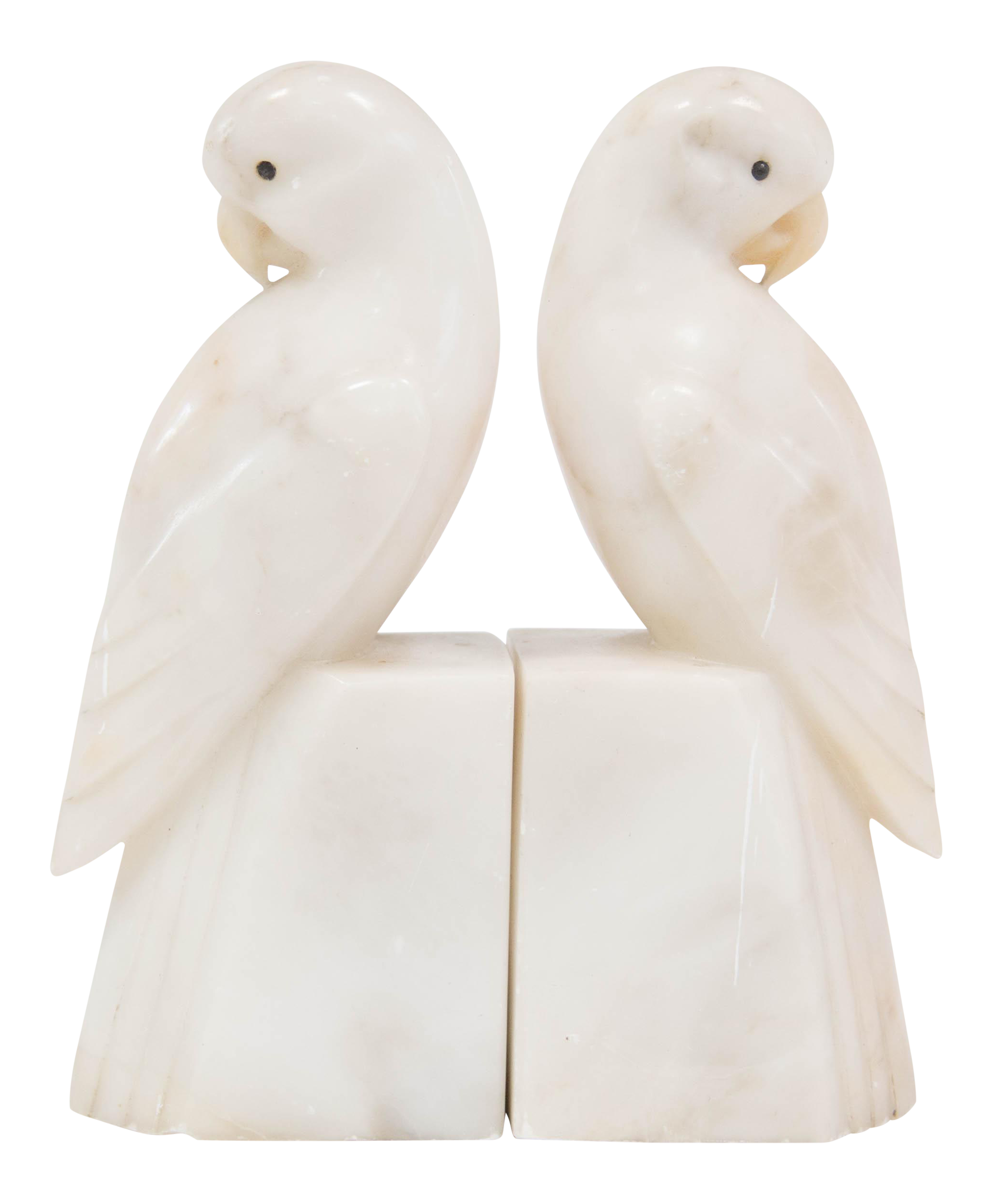 Art Deco Marble Parrot Bookends A Pair Chairish