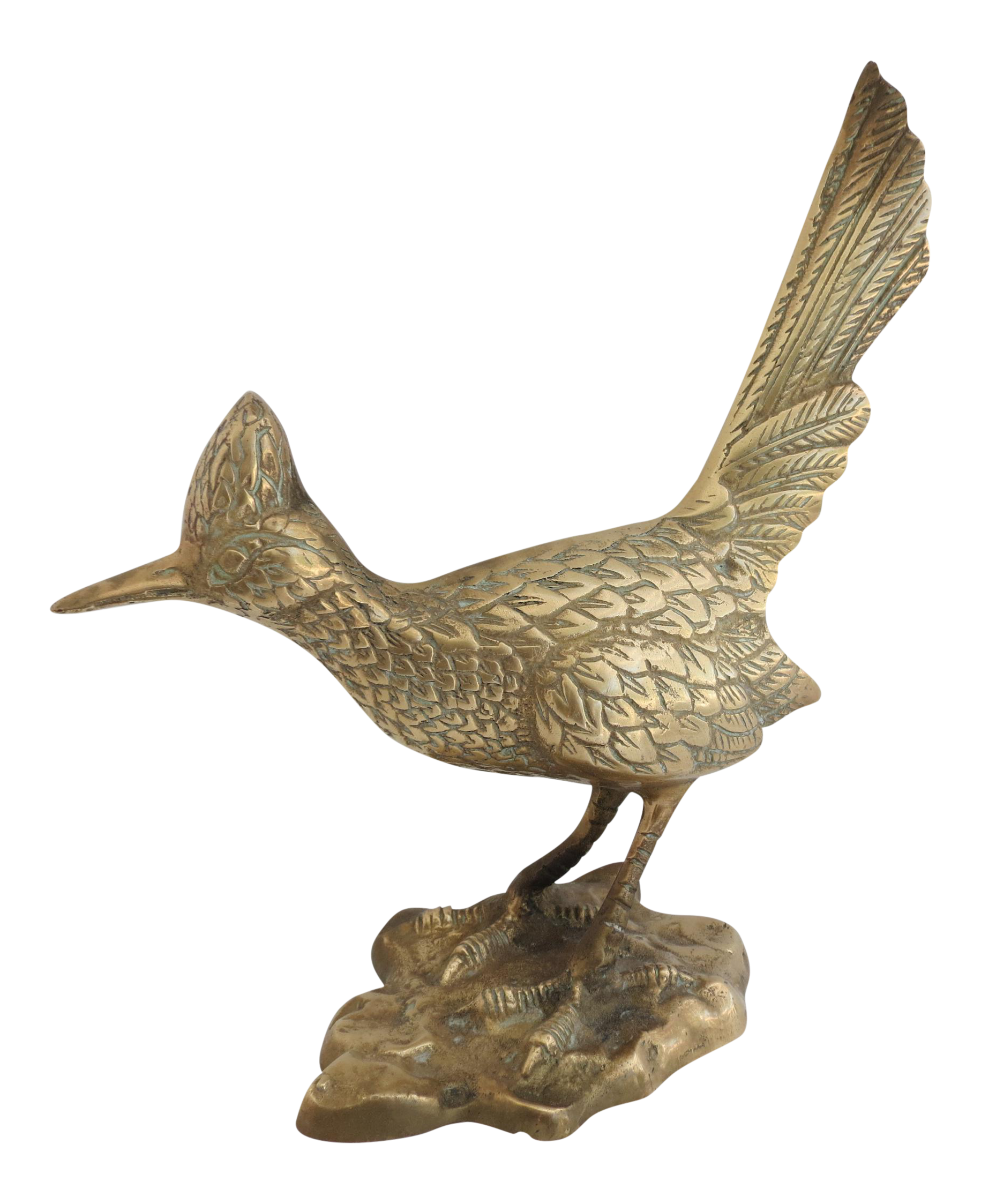 Brass Roadrunner Figurine Chairish