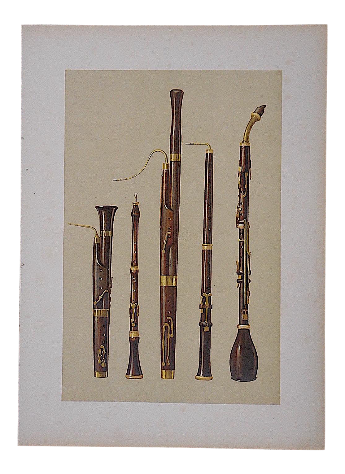 Antique Lithograph, Woodwind Musical Instruments Chairish