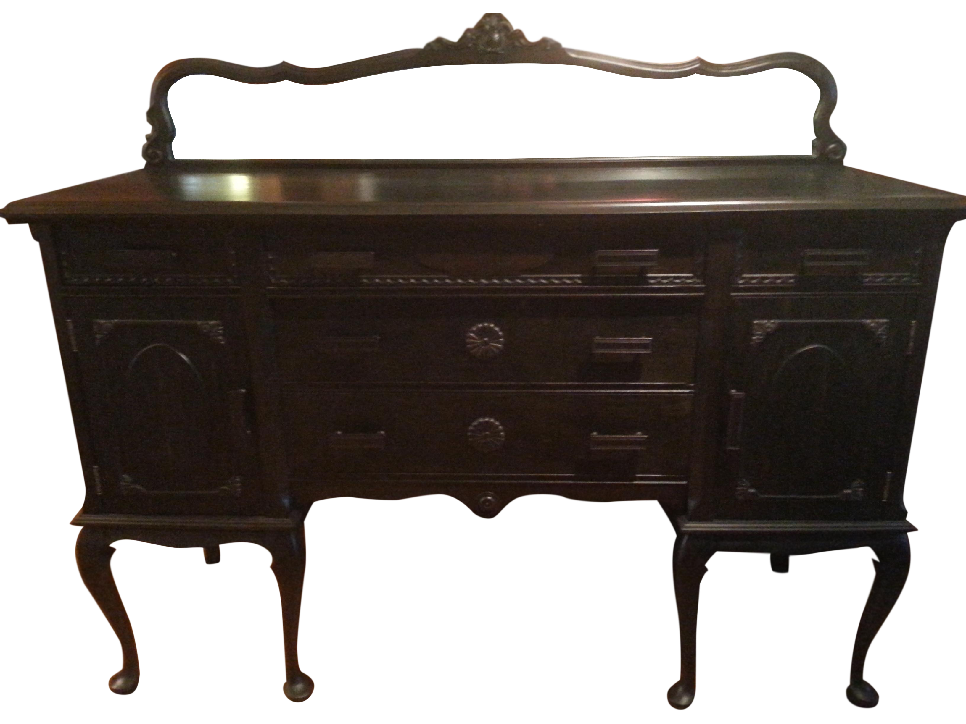 Antique Ebony Buffet Chairish