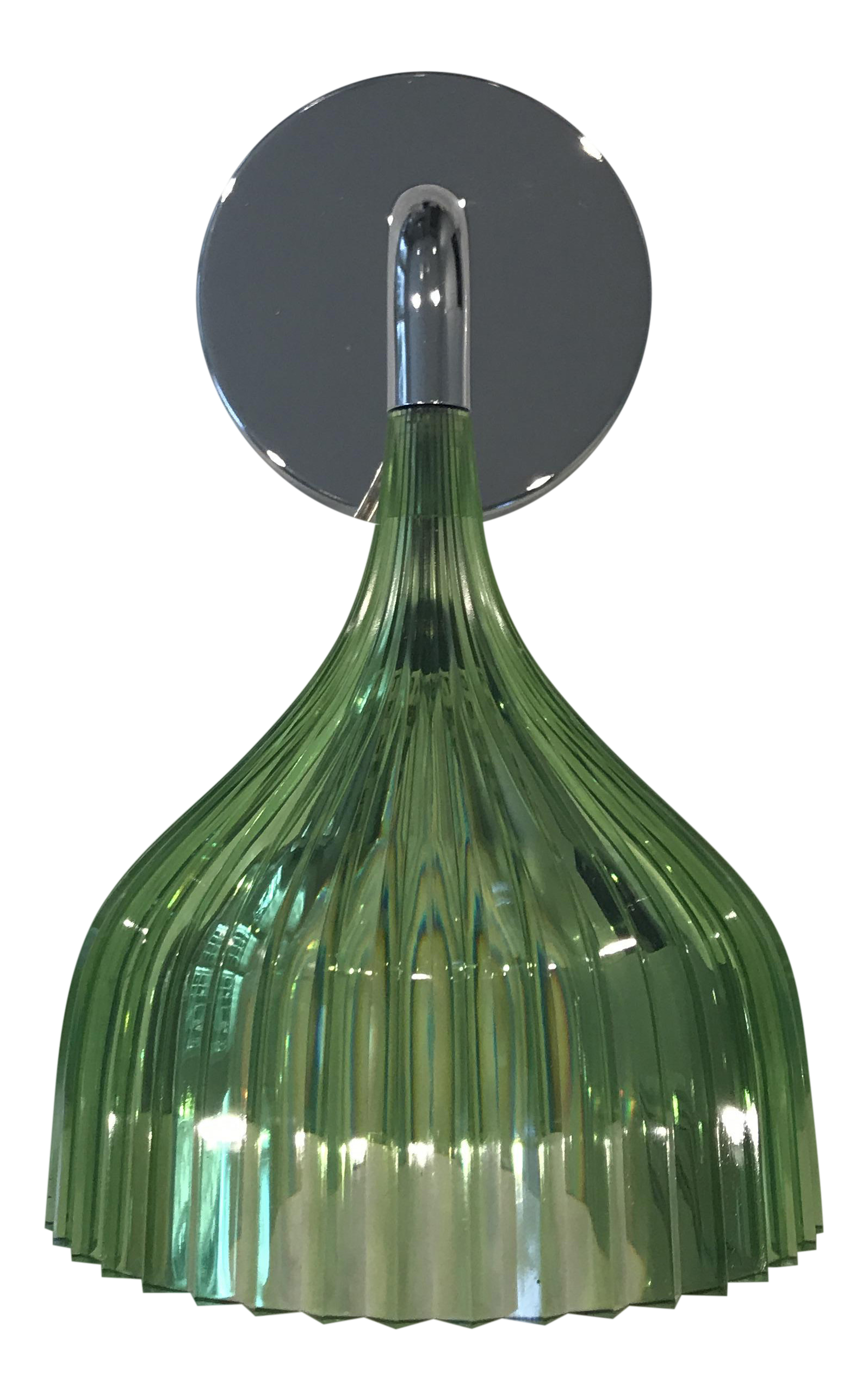 Philippe Starck for Kartell E Lights in Transparent Green A Pair