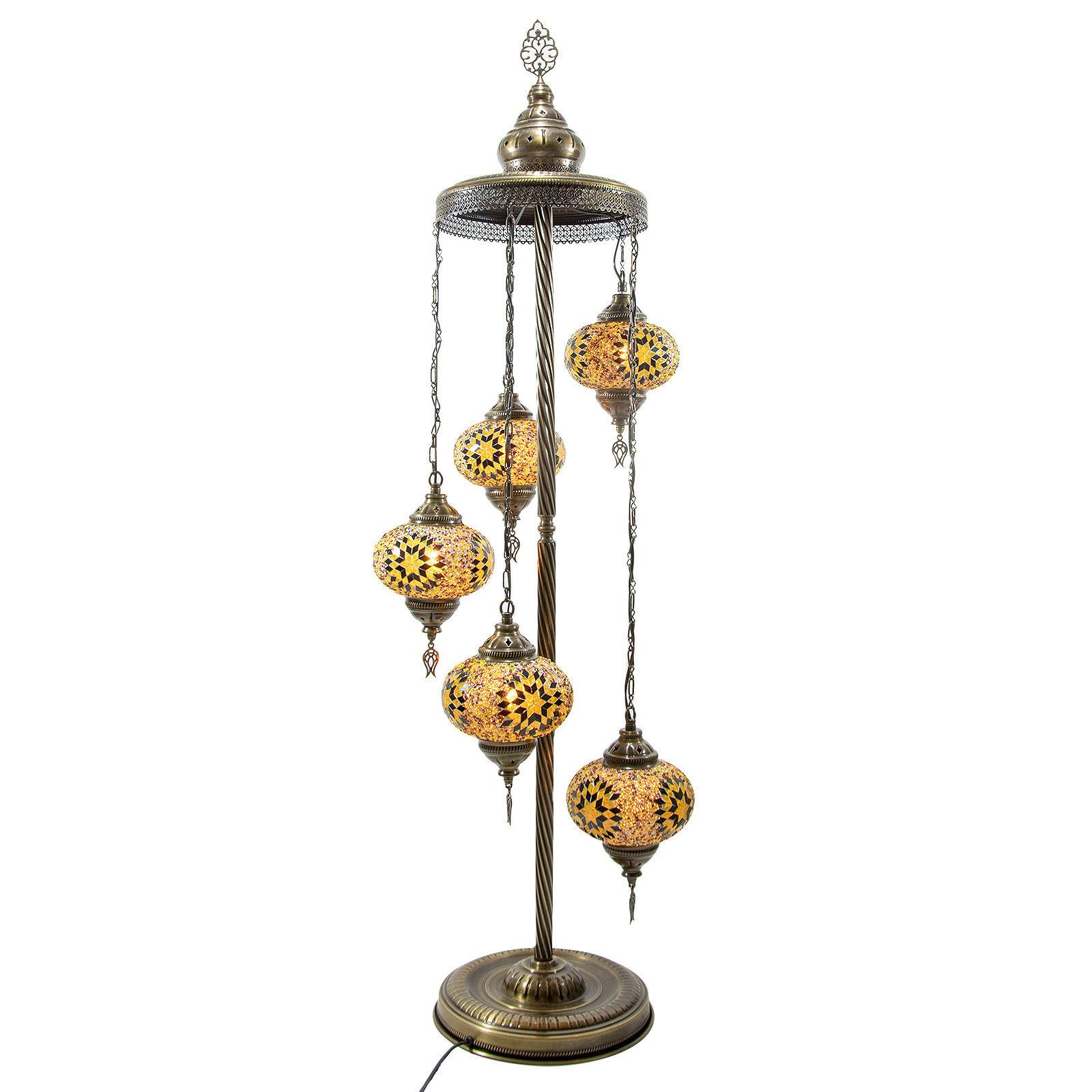 Tukish Handcrafted Mosaic Floor Night Hall Lamp | Chairish