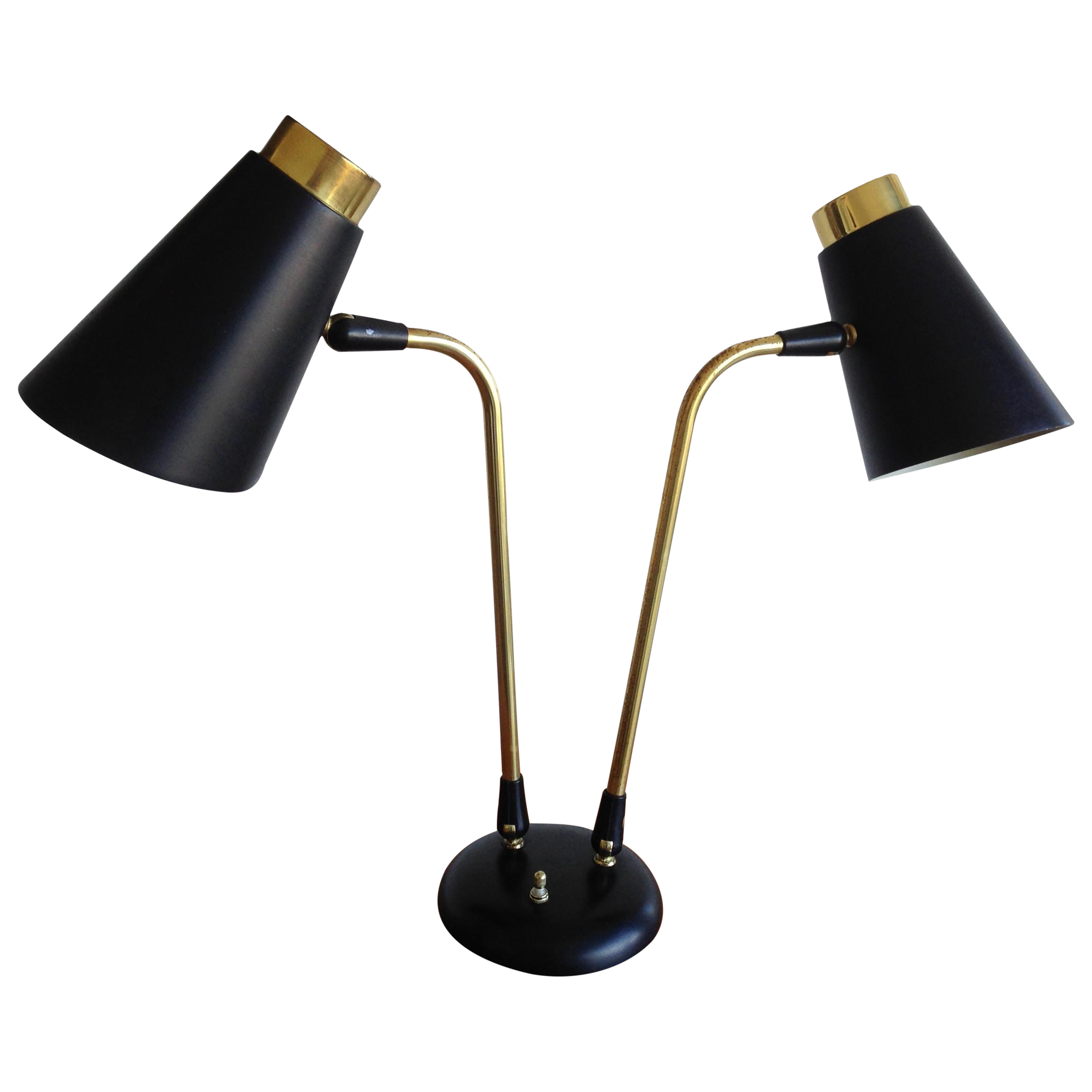 Vintage 60's Double Gooseneck Desk Lamp Chairish