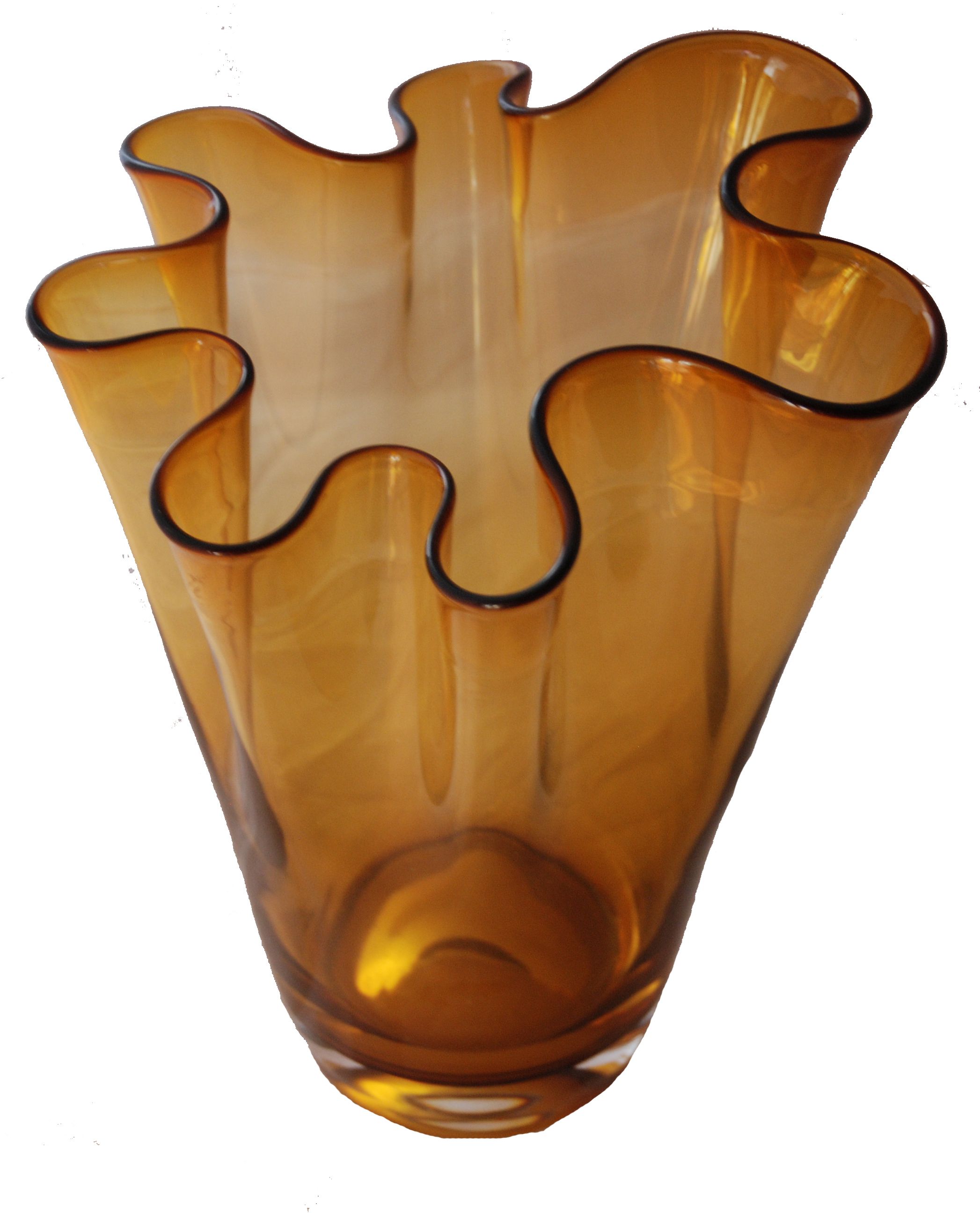 Murano Glass Fazzoletto Handkerchief Vase Chairish