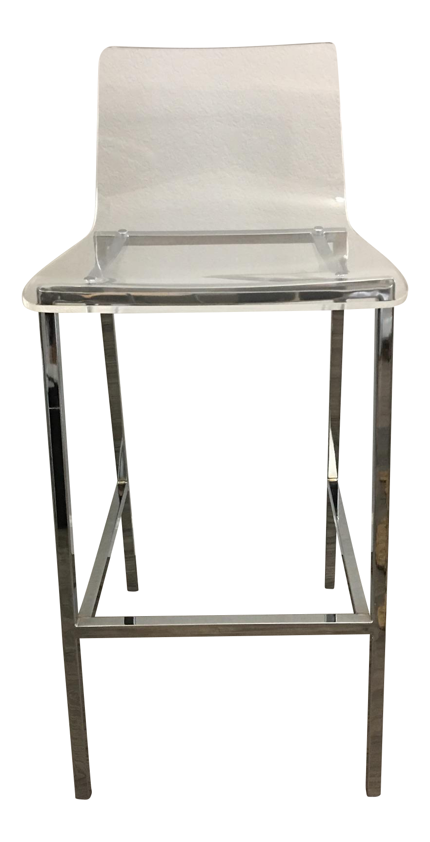CB2 Acrylic Bar Stool Chairish