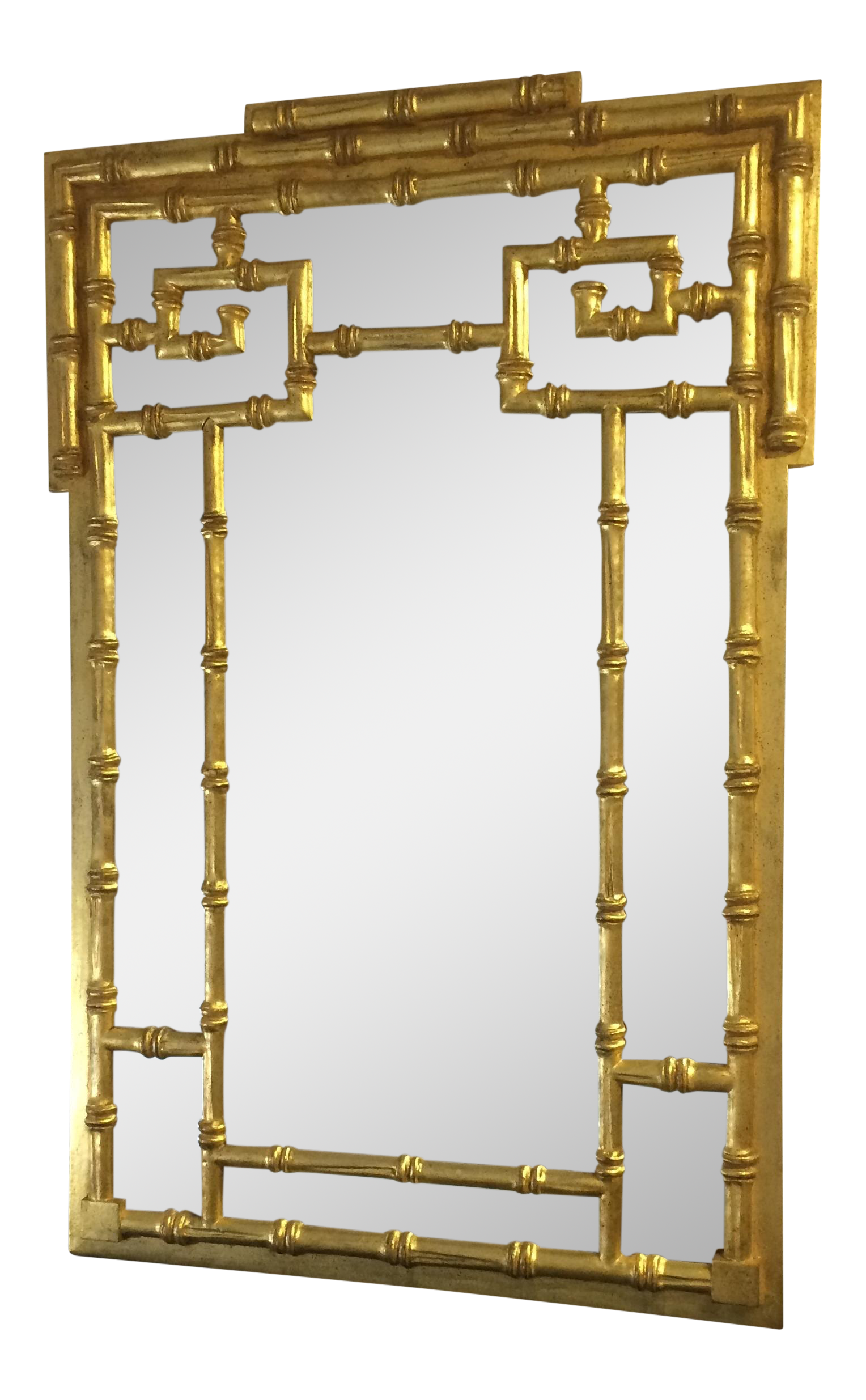 Gold BambooStyle Mirror Chairish
