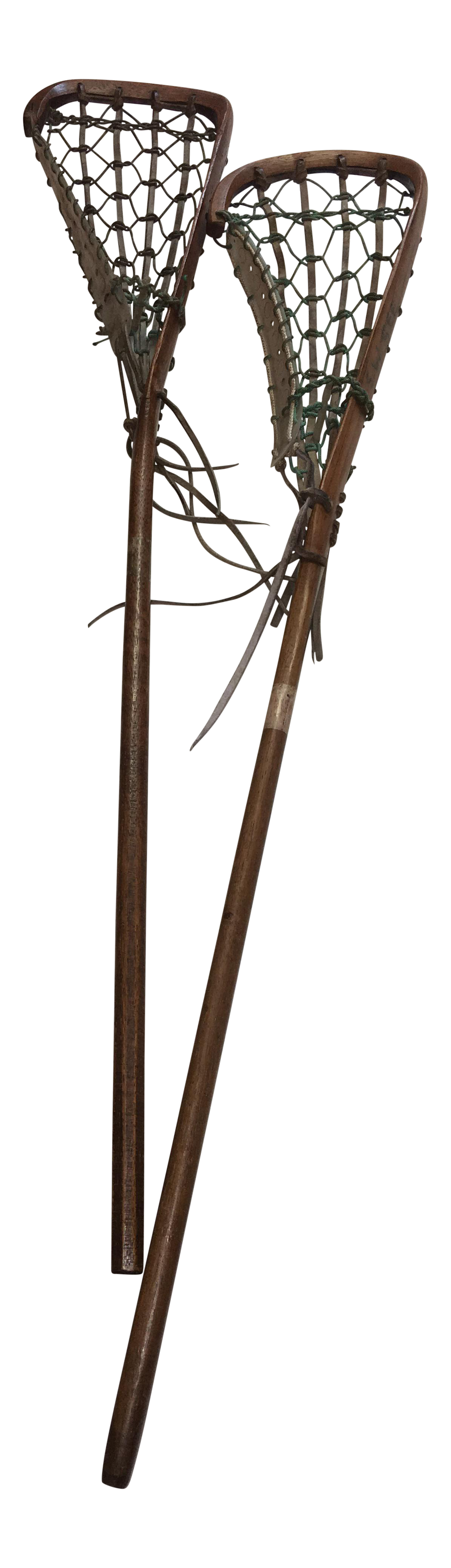 Vintage Sports Decor Lacrosse Sticks A Pair Chairish