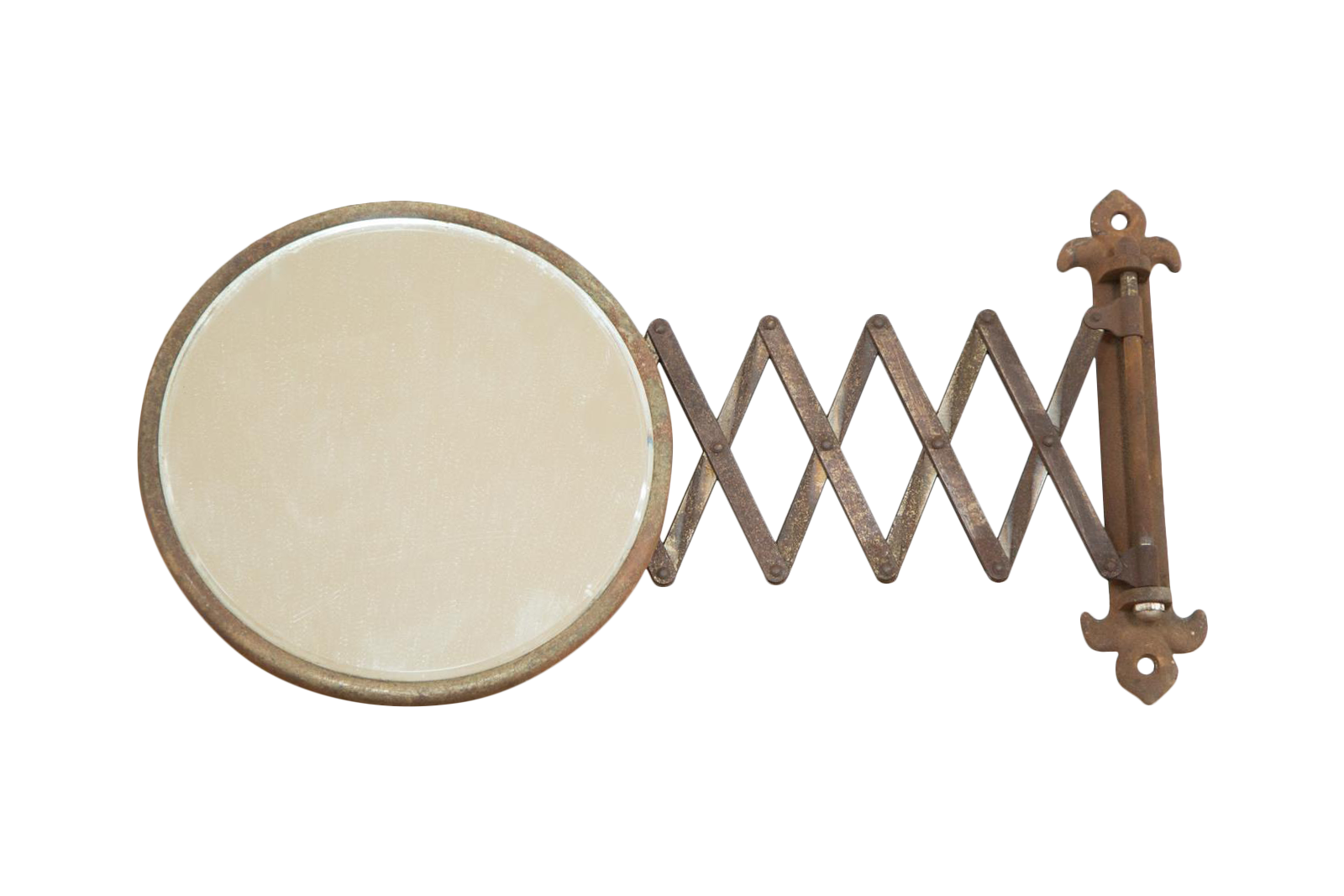Vintage Fleur De Lis Extendable Accordion Mirror Chairish