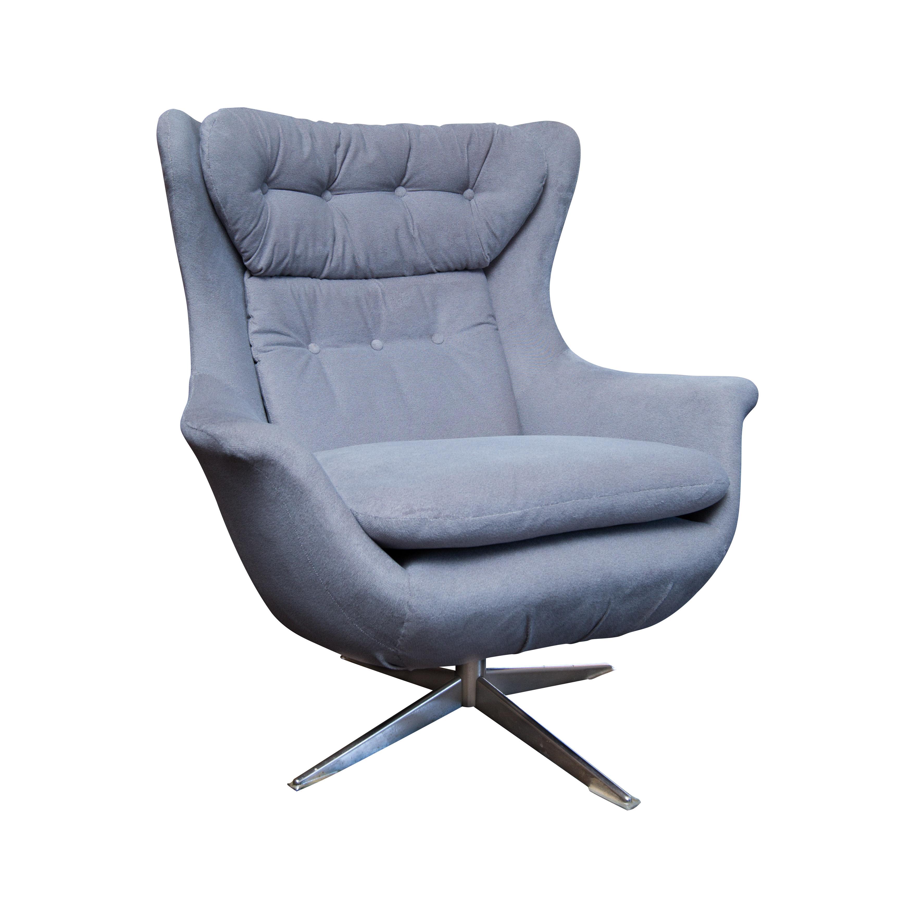 Danish Modern Swivel Lounge Chair | Chairish