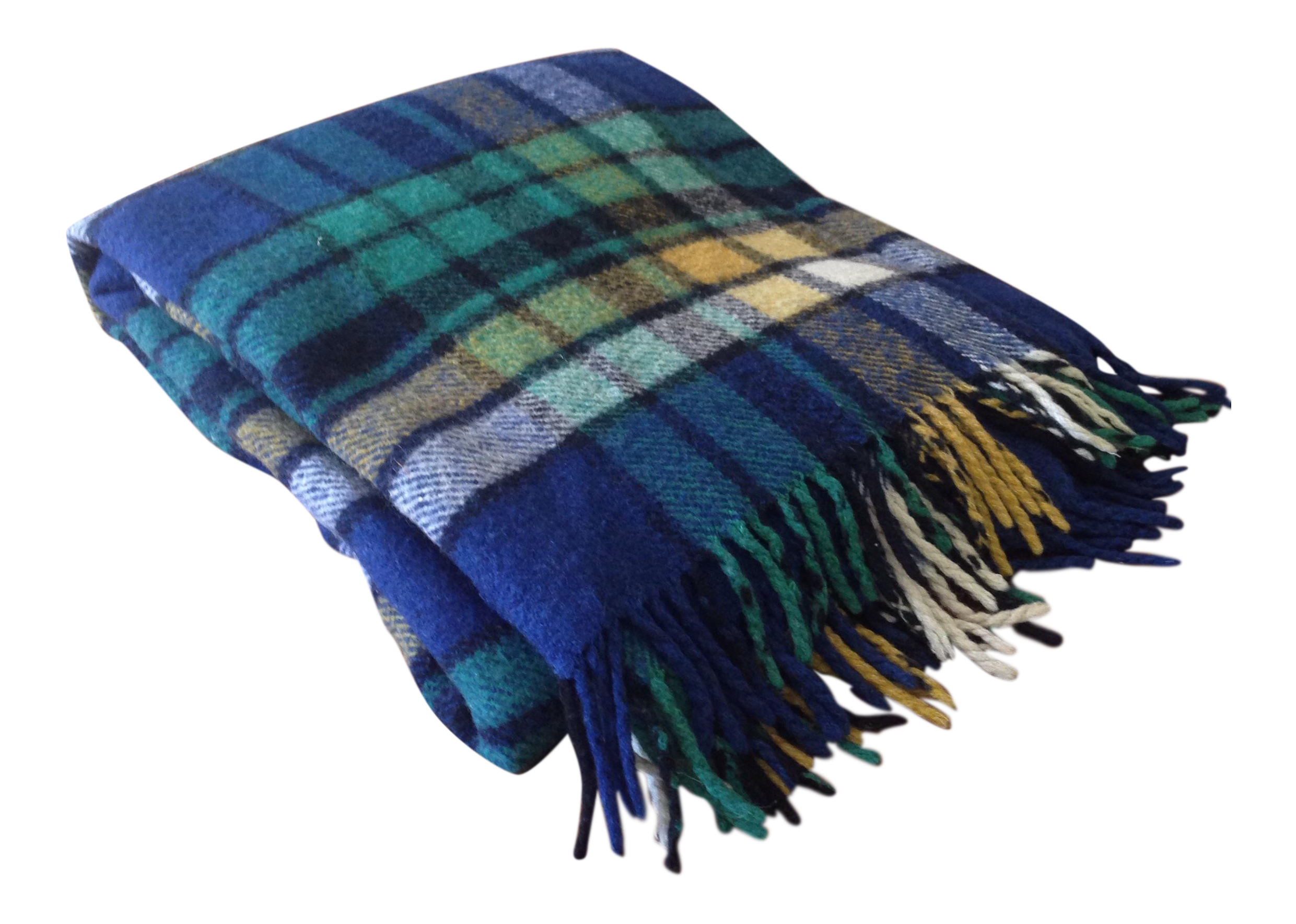 Plaid Wool Tailgate/Picnic Blanket Chairish