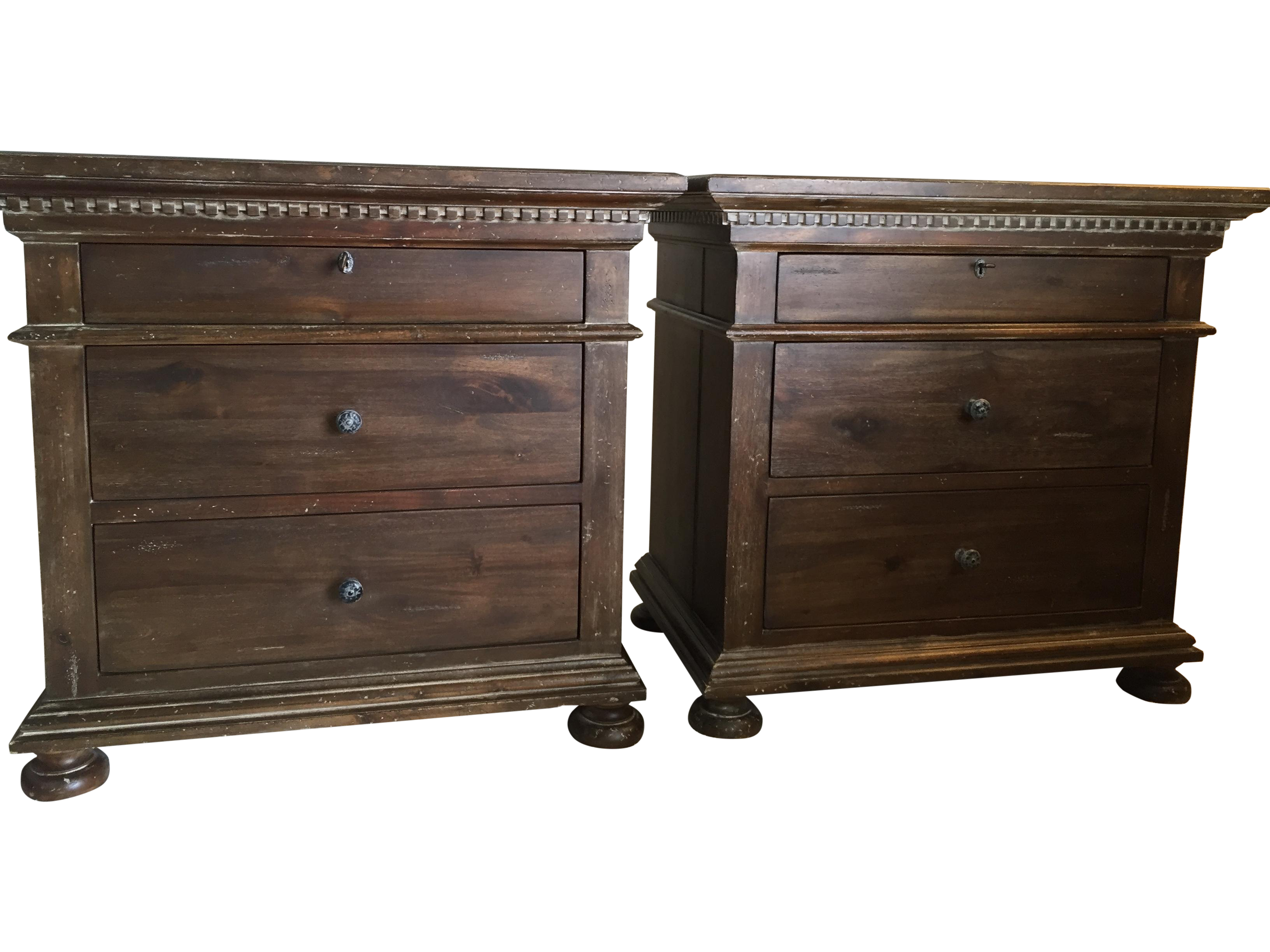 Restoration Hardware St James Nightstands A Pair Chairish