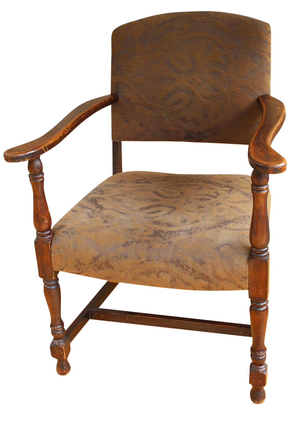 Early American Cottage Style Upholstered Armchair Chairish