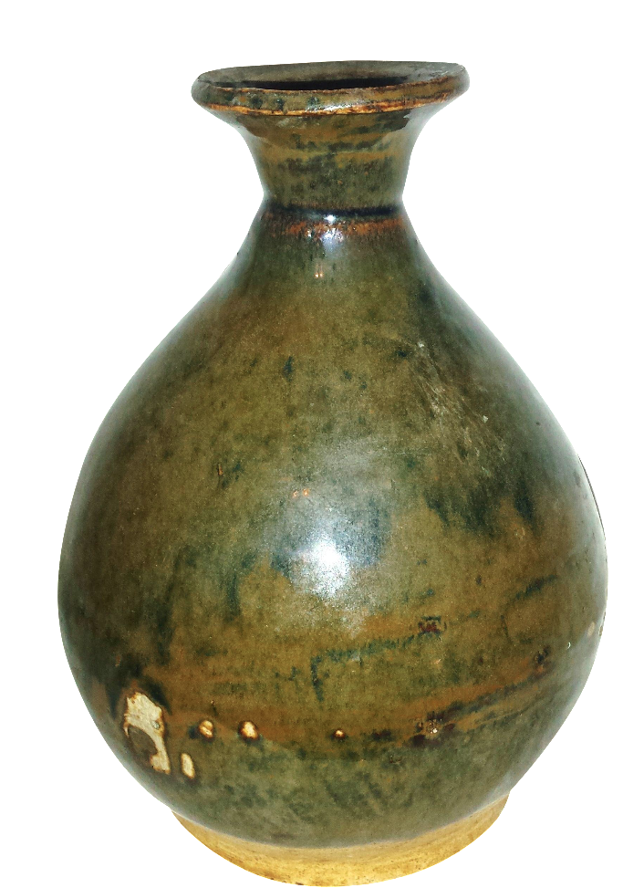 Antique CaramelGlaze Chinese Clay Vase Chairish