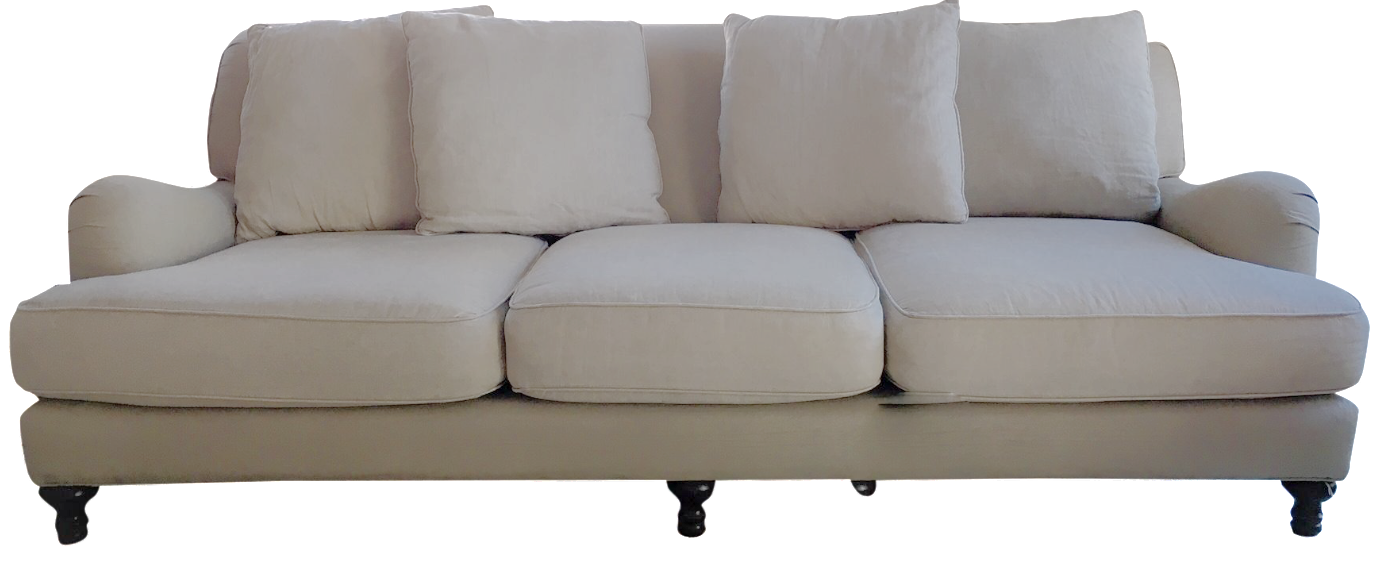 Restoration Hardware Linen Sofa Chairish
