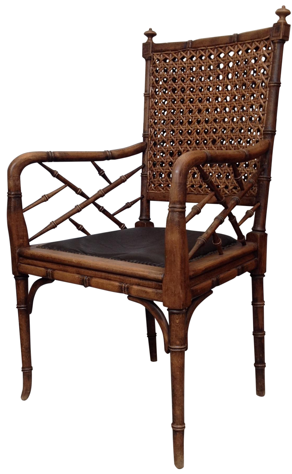 Antique Italian Cane Armchair Chairish
