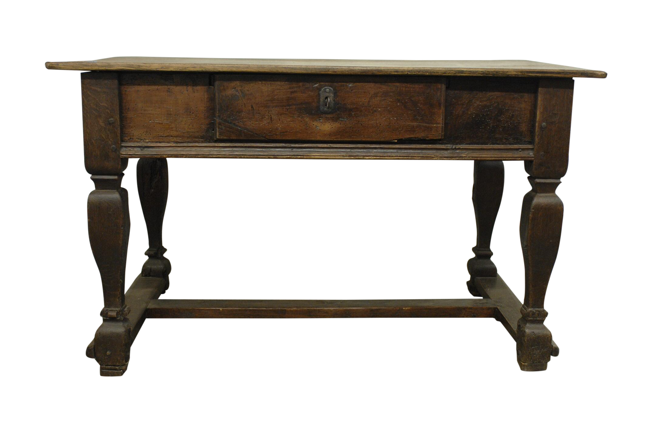 Antique Wood Desk With Lock and Hidden Drawers Chairish