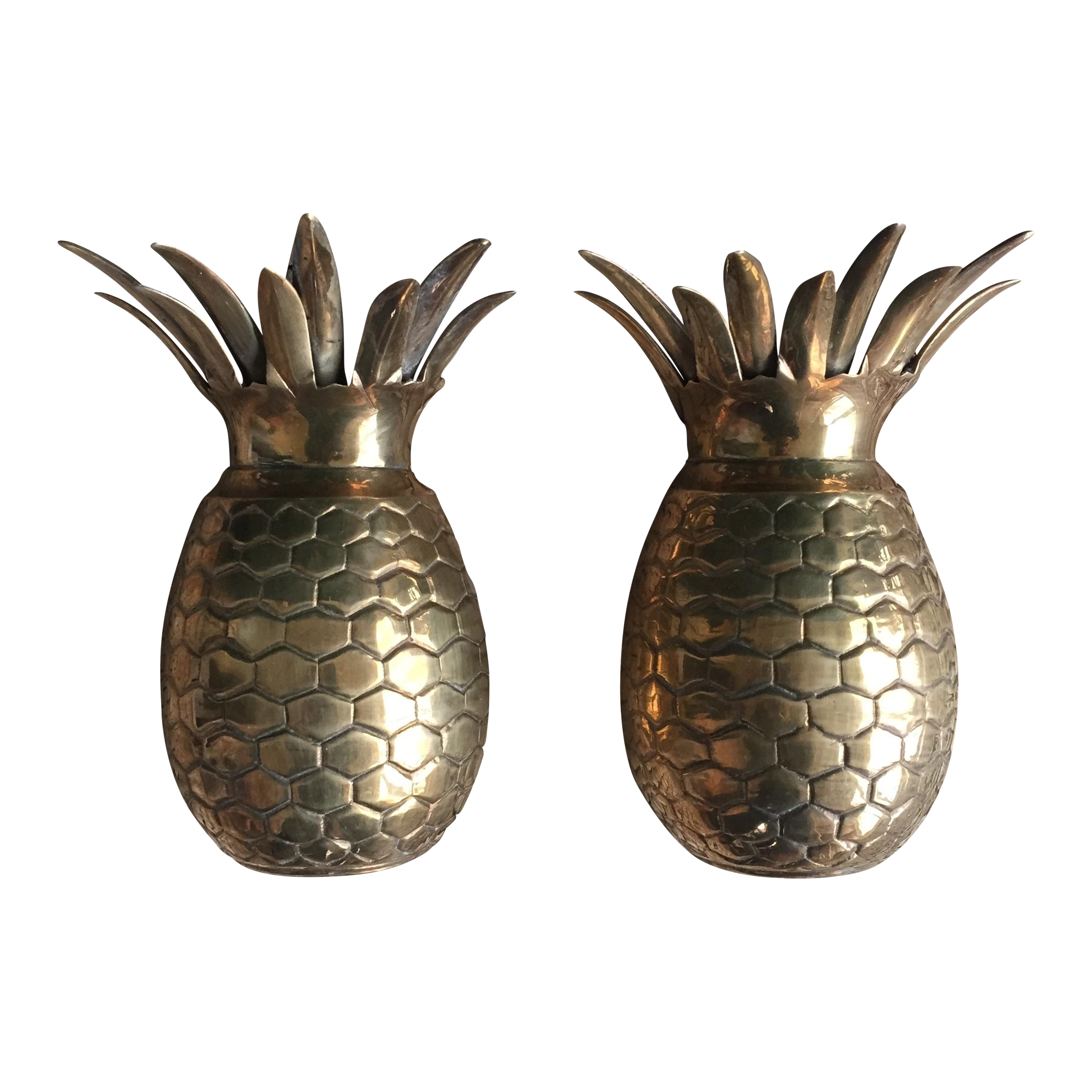 Vintage Brass Pineapple Wall Hangings Pair Chairish