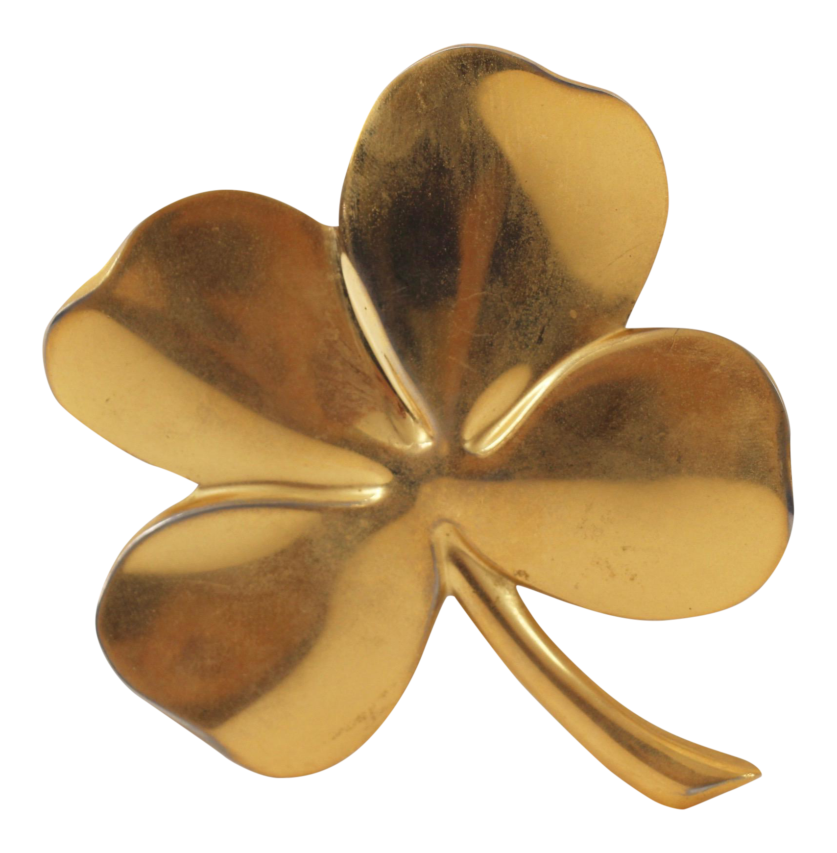 Gold Plated Brass 4Leaf Clover Chairish