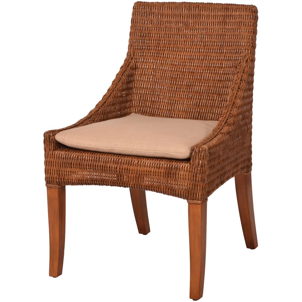 Palecek Woven Wicker Dining Chairs Each Chairish