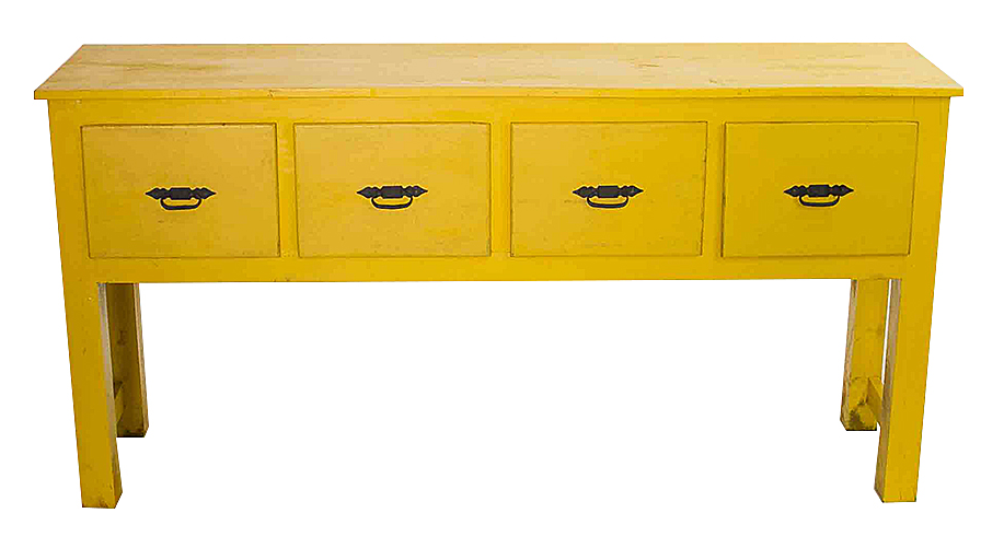 Southwestern Yellow Console Table Chairish