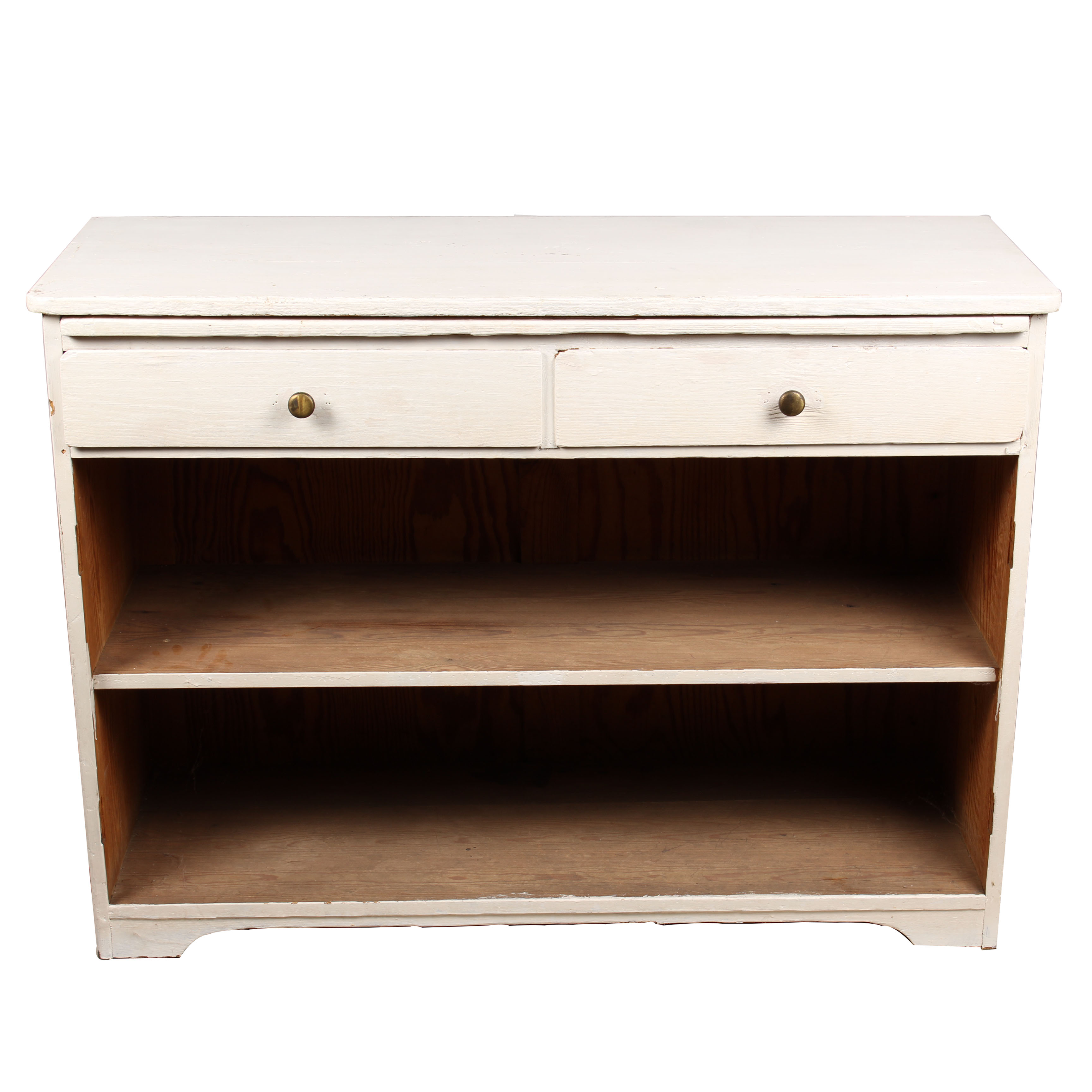 1940s Shabby Chic Bookcase With Drawers Chairish