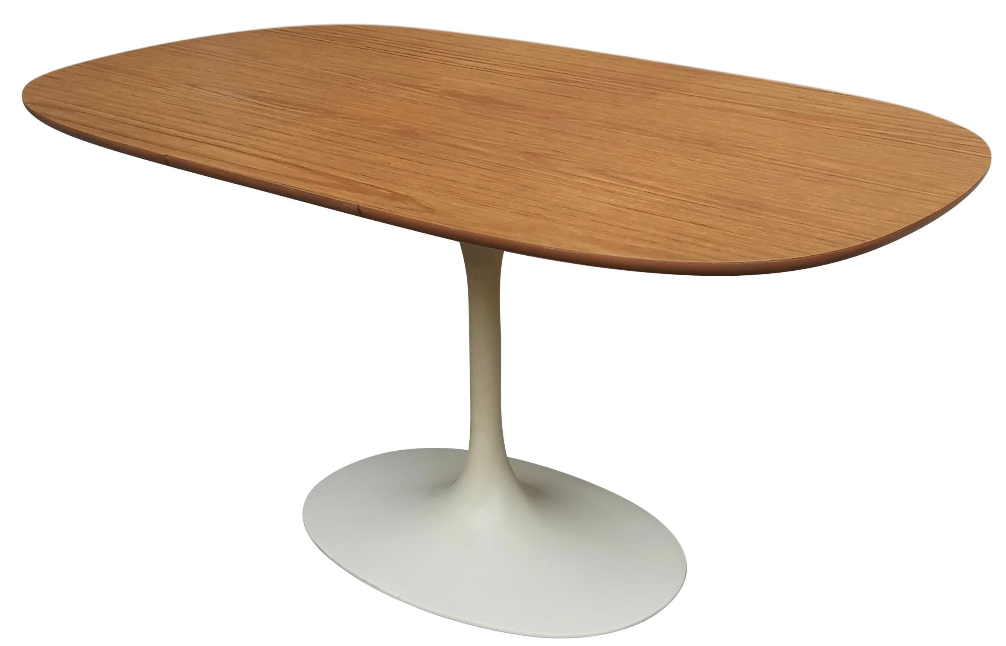 Oval Mid-Century Modern Dining Table | Chairish