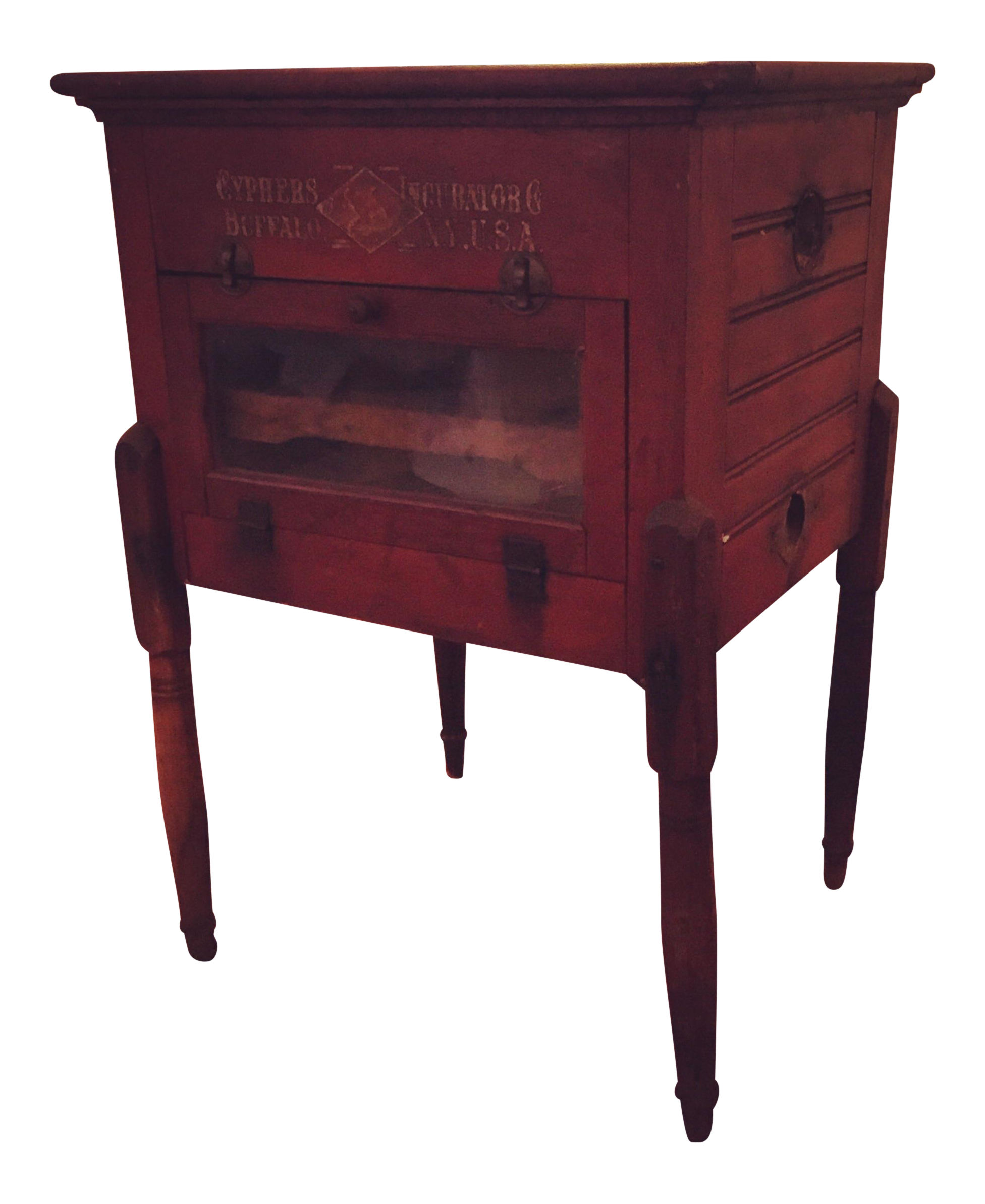 Antique Cypher Egg Incubator Side Table Chairish