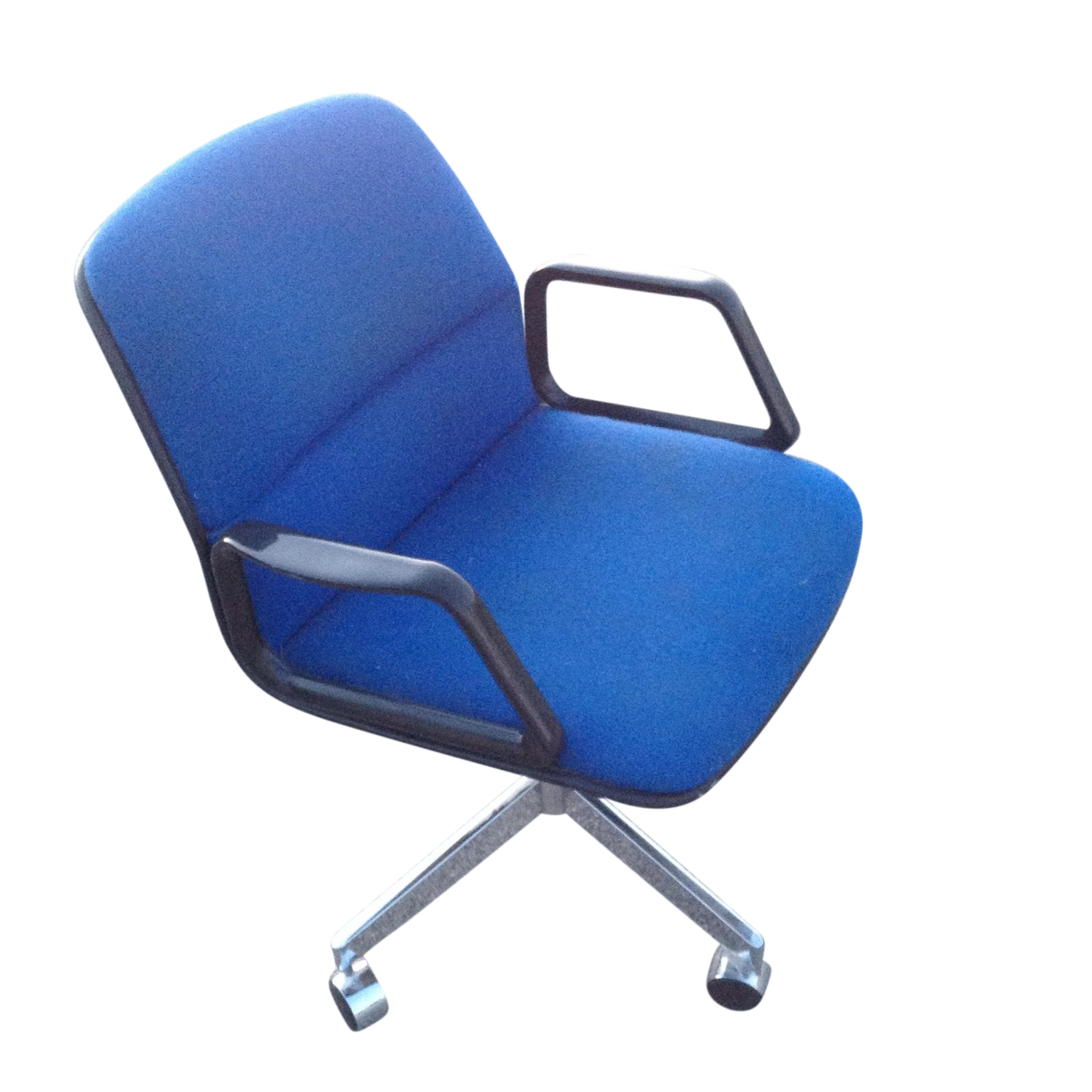 Royal Blue & Chrome Allsteel Office Chair Chairish