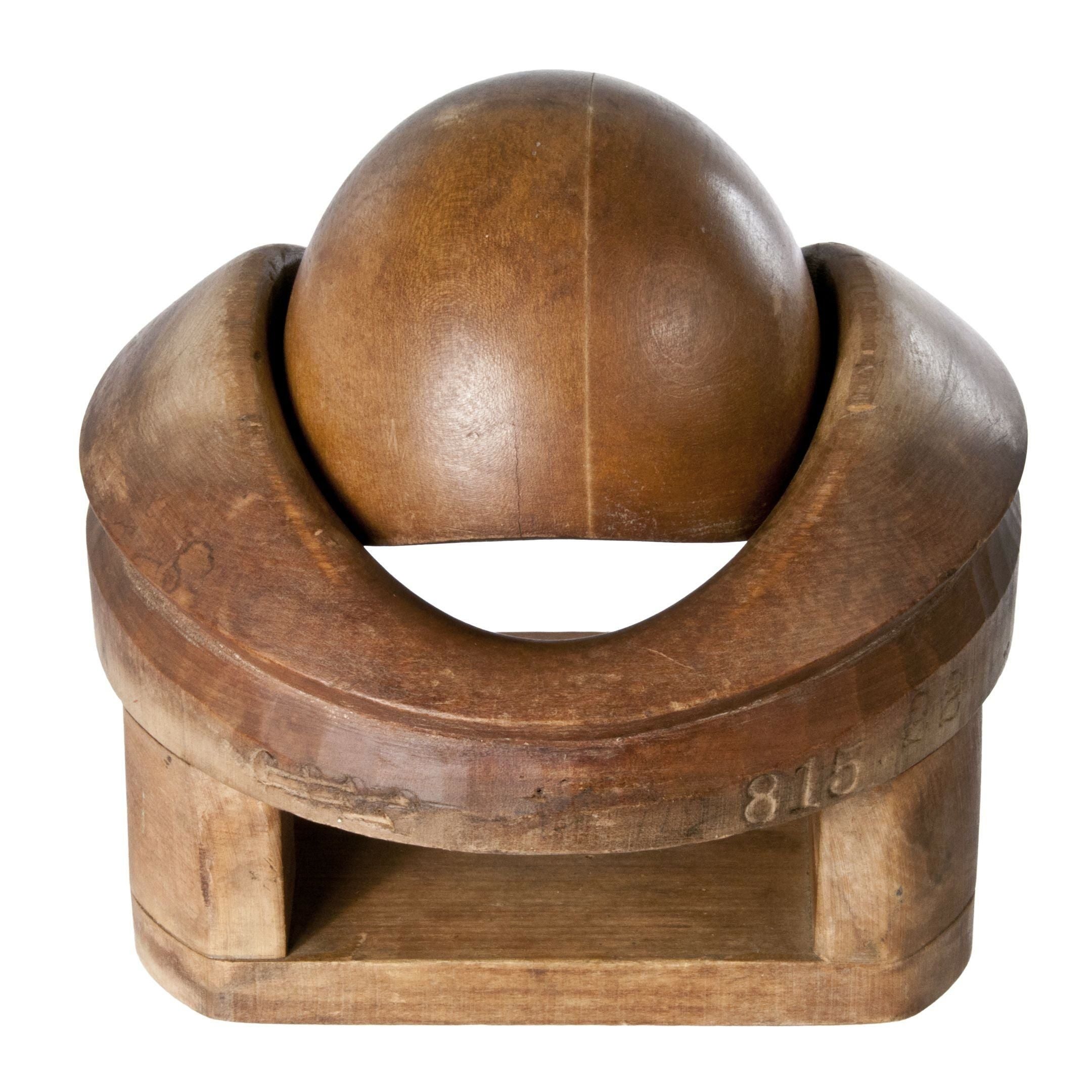 Articulated Wood Hat Form On Base Chairish