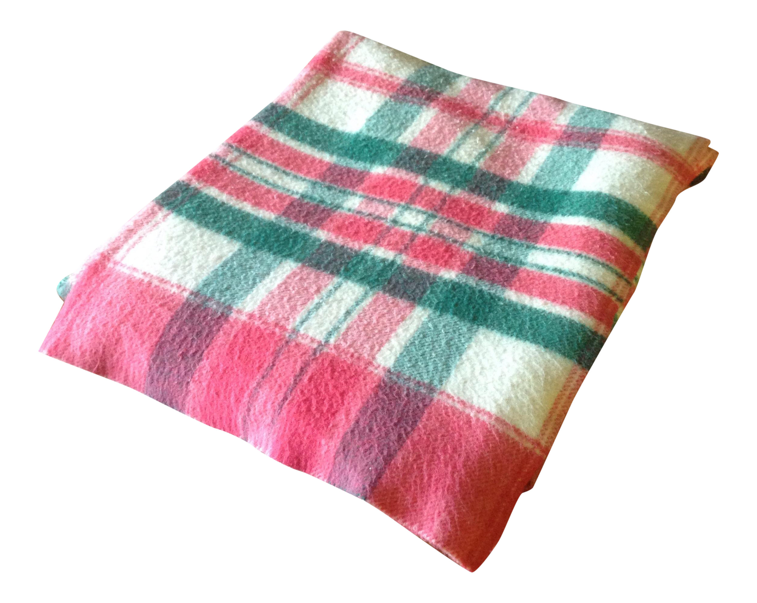 Vintage Plaid Picnic/Gameday Blanket Chairish