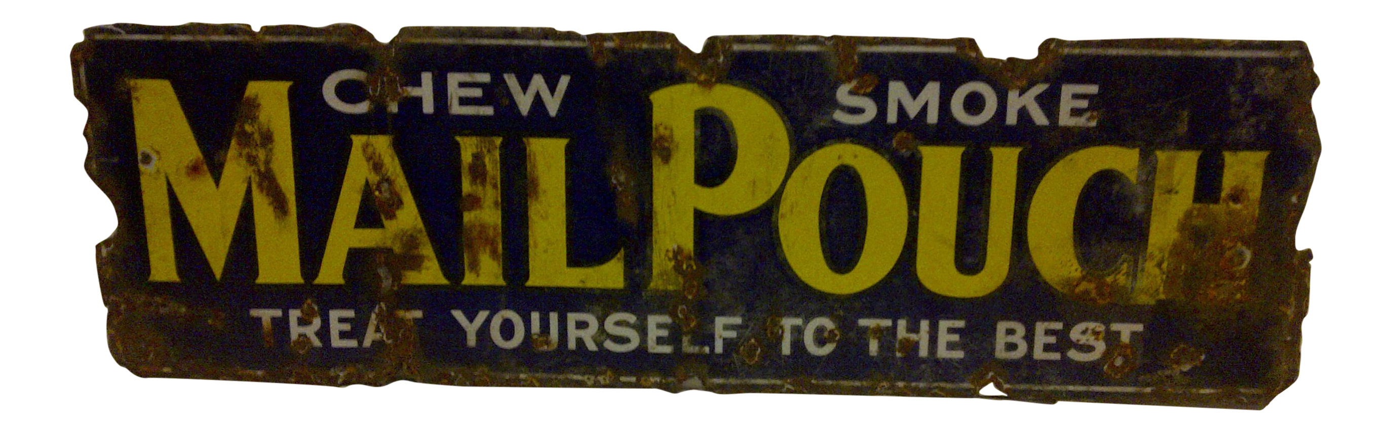 1940 "Mail Pouch" Porcelain Sign Chairish