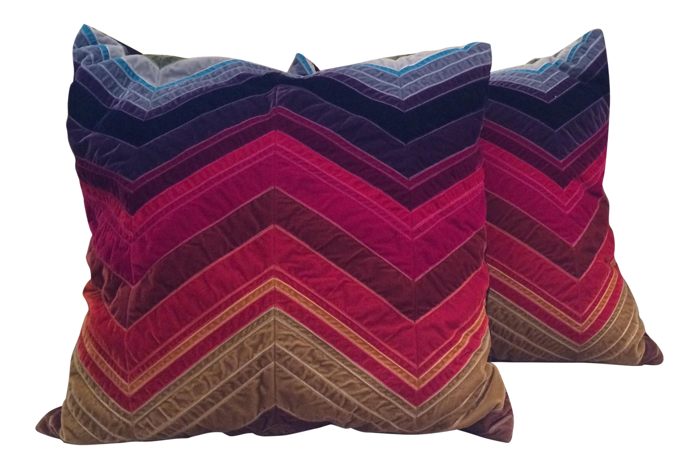 Dransfield and Ross Velvet Pillows Set of 2 Chairish