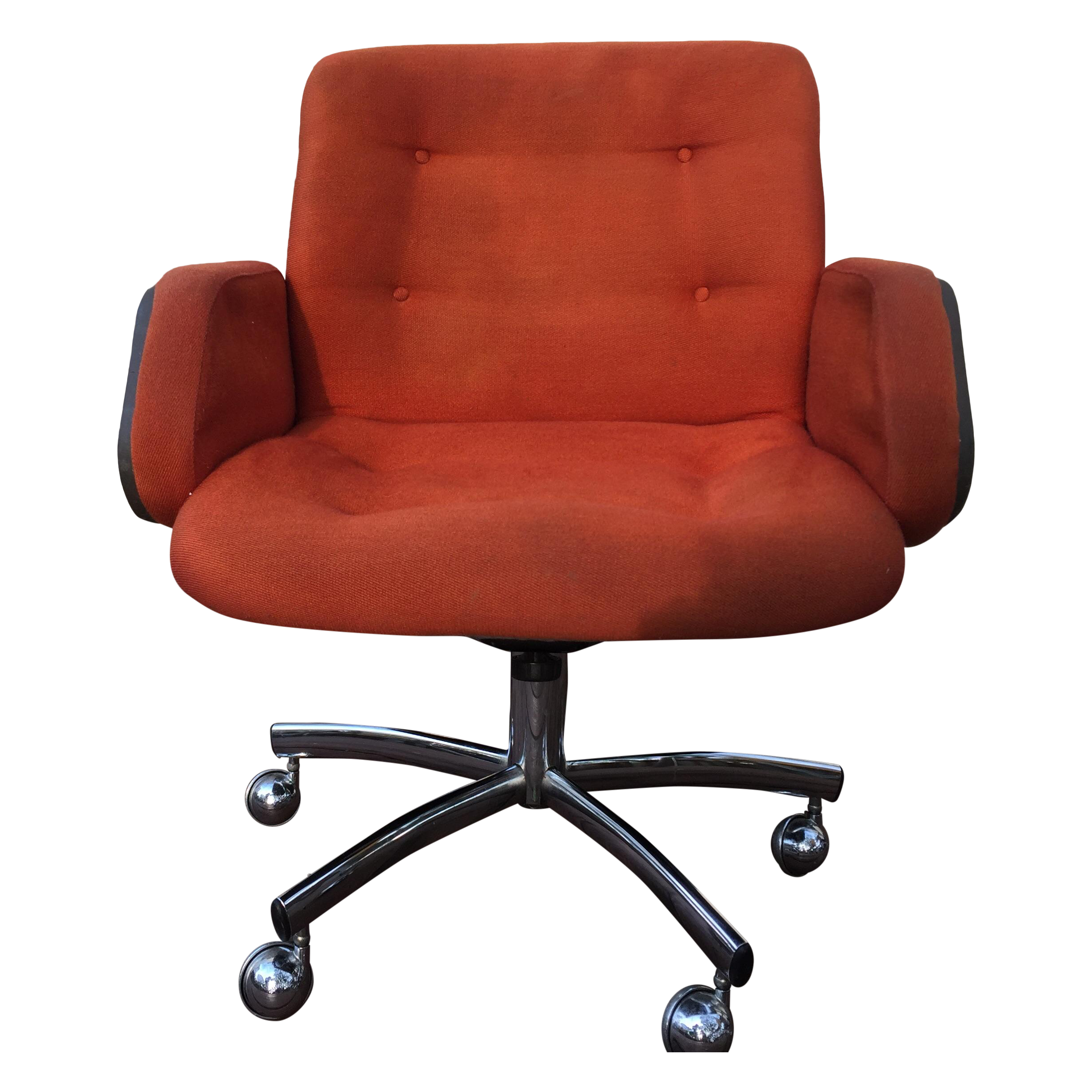 Orange Steelcase Office Chair Chairish