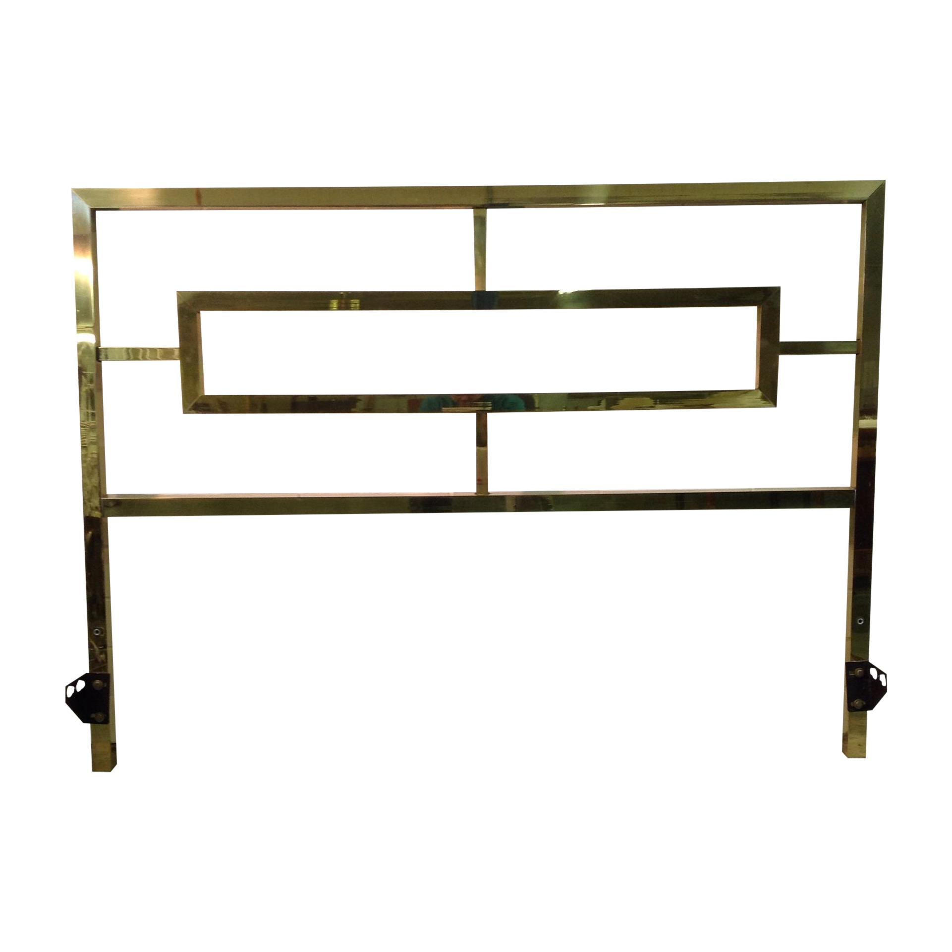 Hollywood Regency Brass Headboard by Mastercraft Chairish