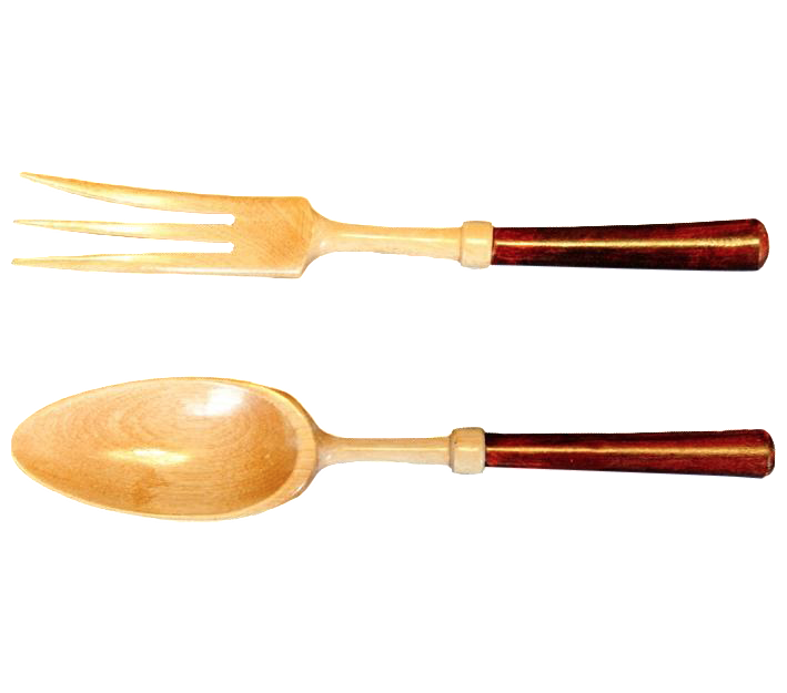 Wooden Salad Fork & Spoon A Pair Chairish