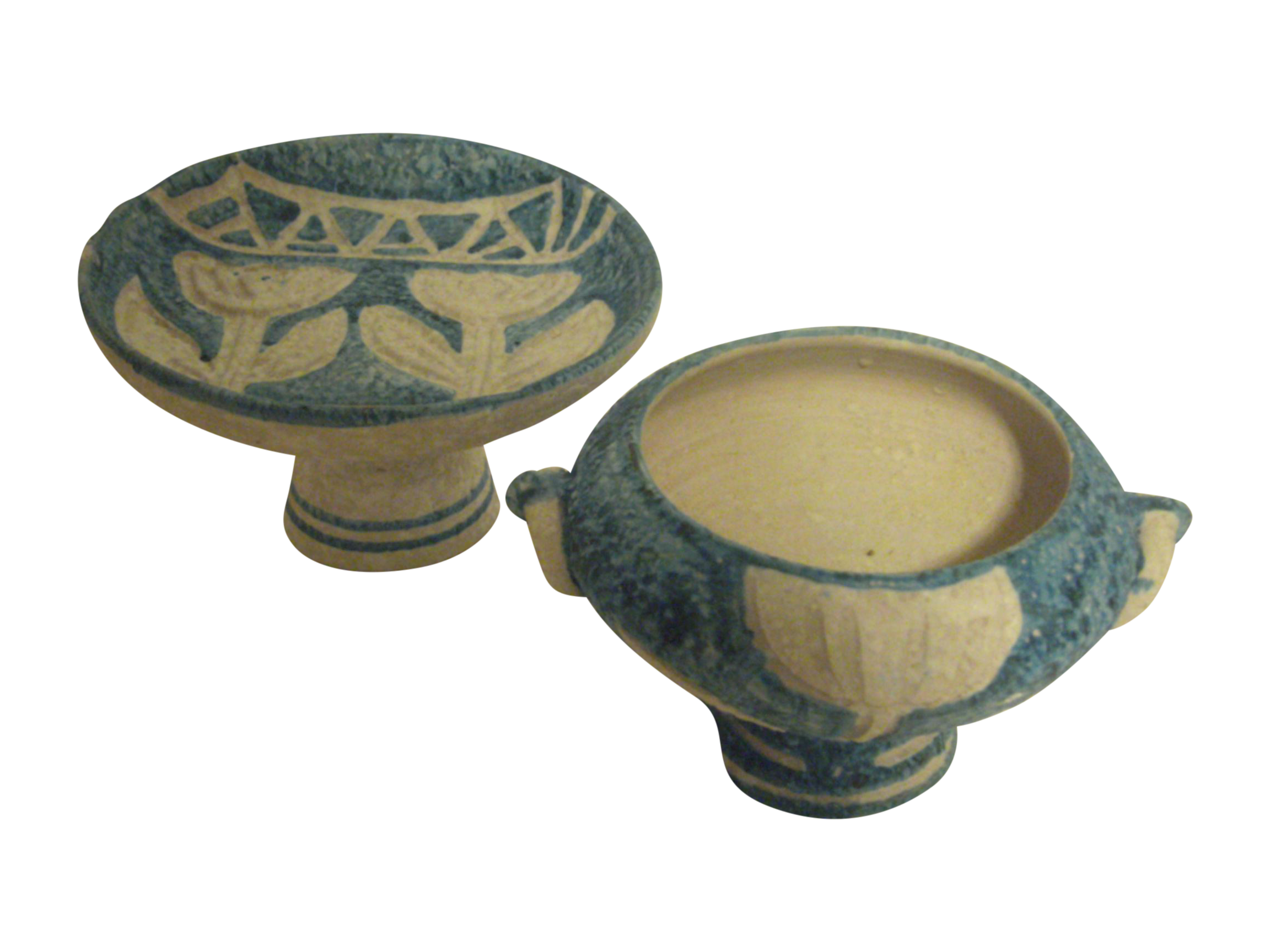 MidCentury Italian Pottery Set 2 Pieces Chairish