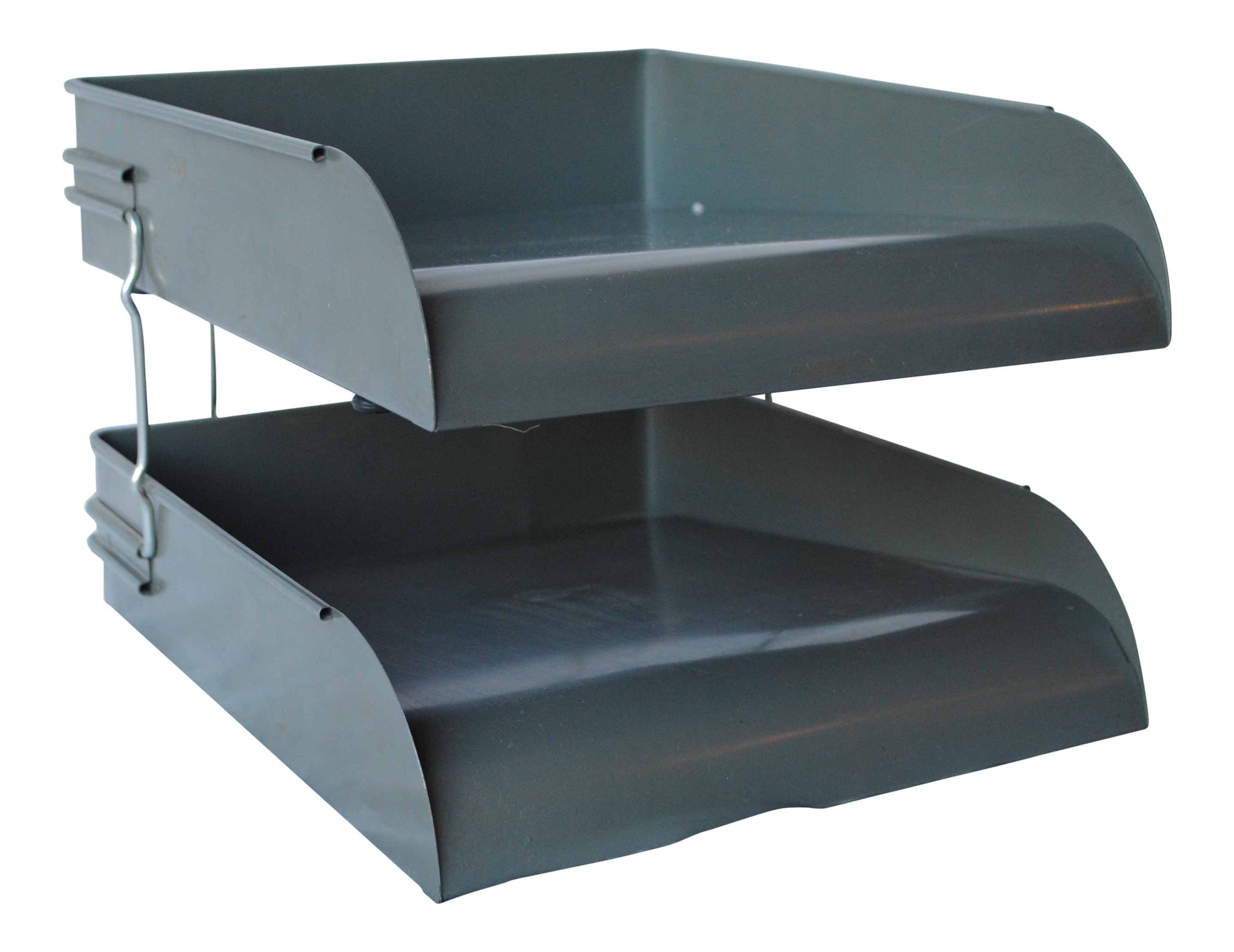 Vintage Globe Wernicke Industrial Metal Desk Tray Chairish