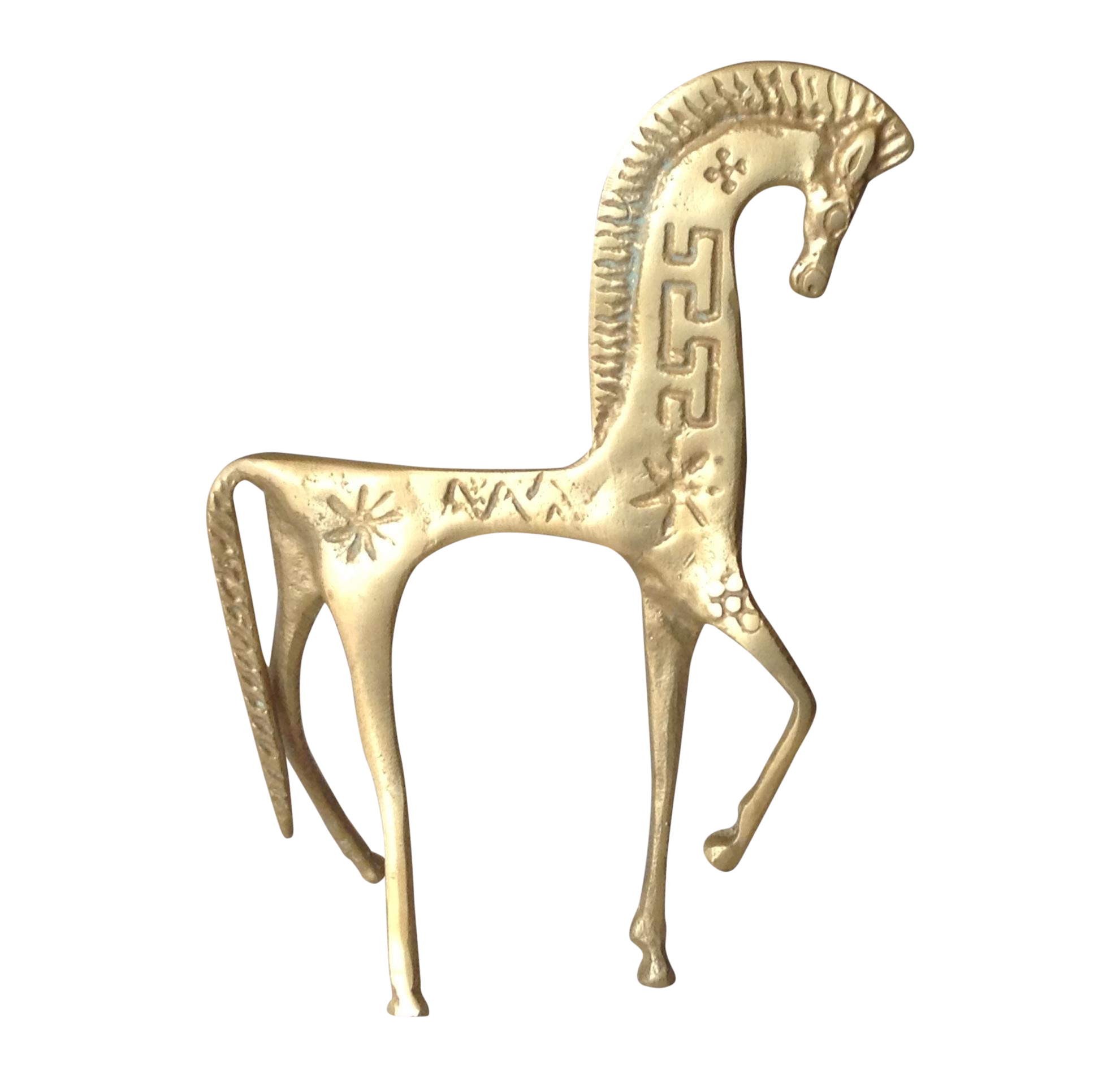 Frederick Weinberg Gilt Trojan Horse Sculpture Chairish