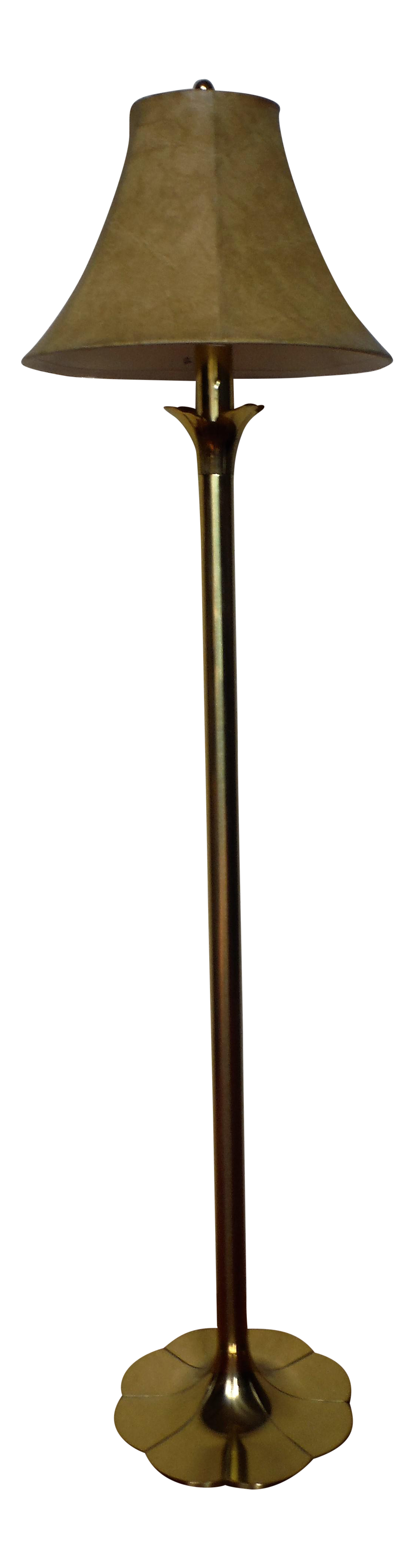 Stiffel Mid-Century Modern "Lily and Lotus" Brass Floor ...
