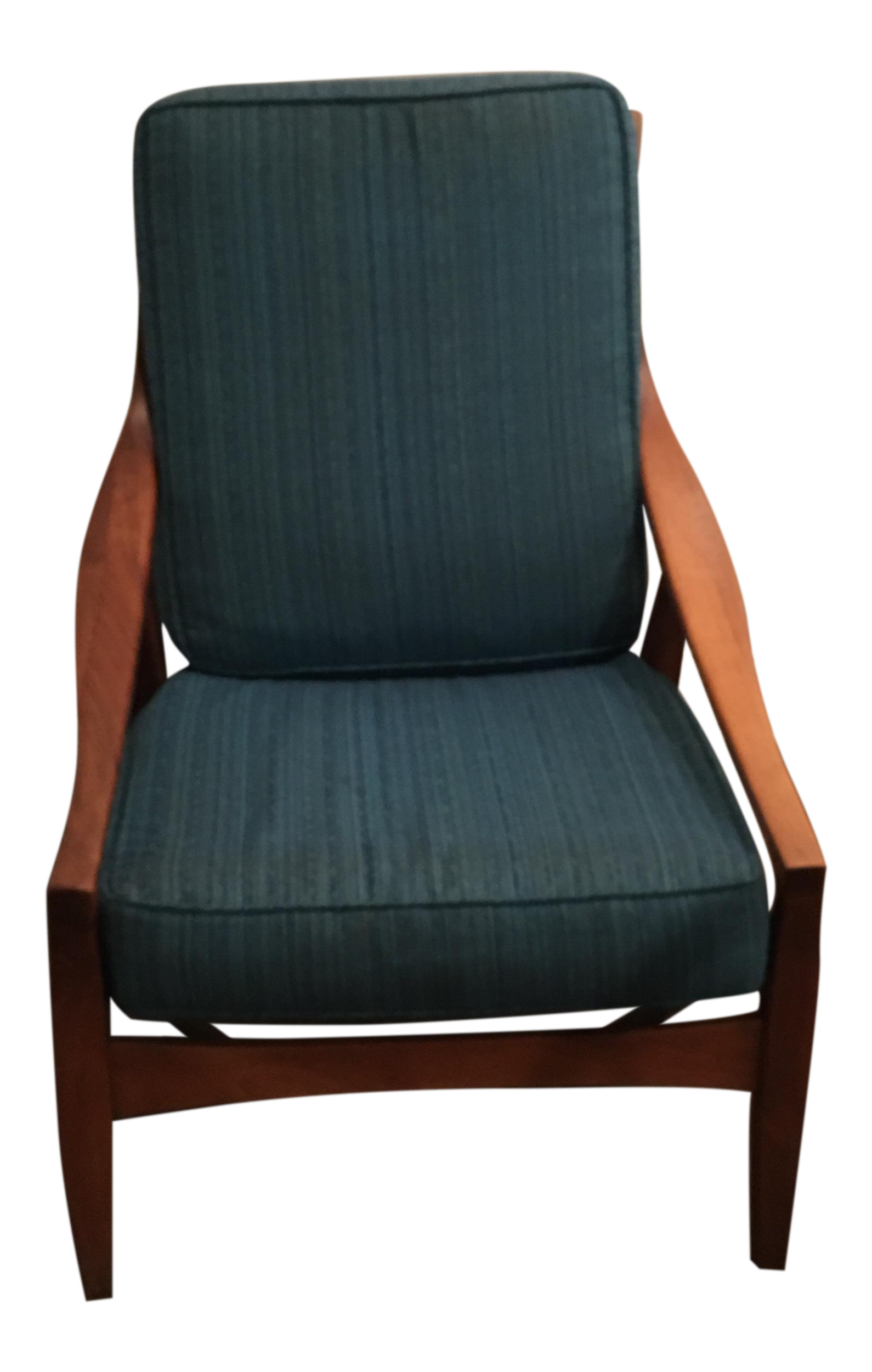 MidCentury Modern Blue Armchair Chairish