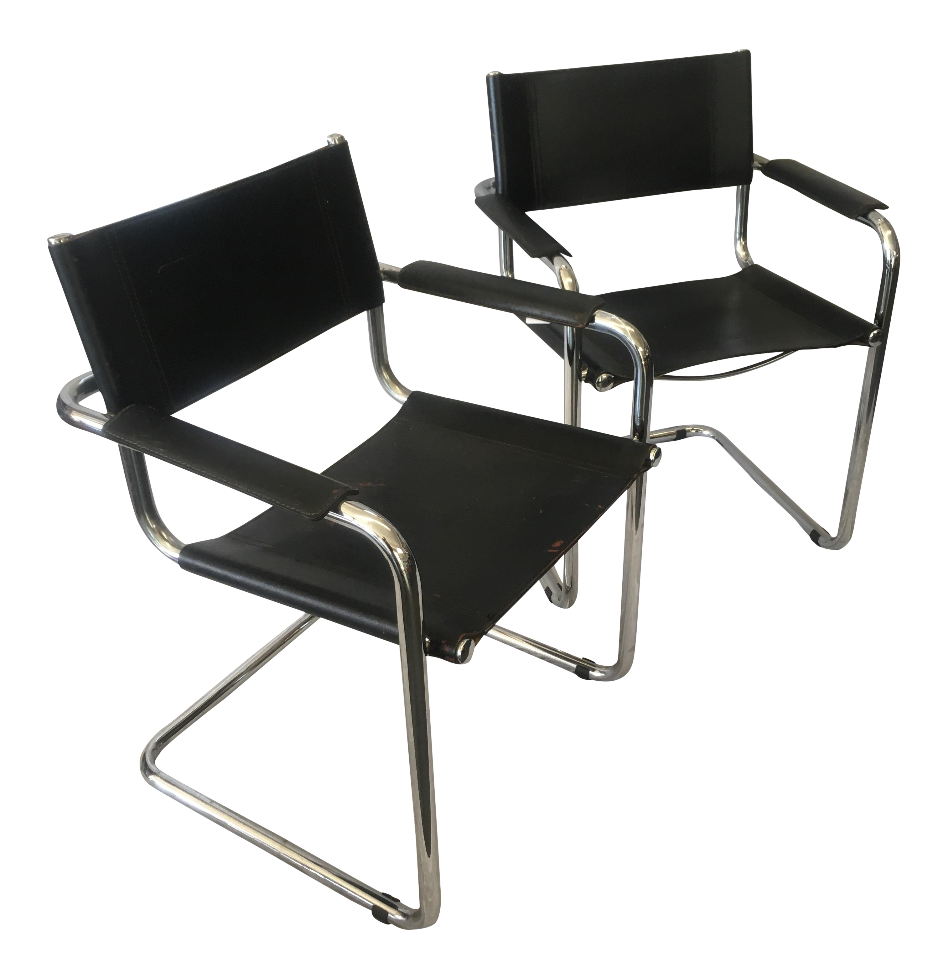 Cantilever Chairs by Marcel Breuer Pair Chairish
