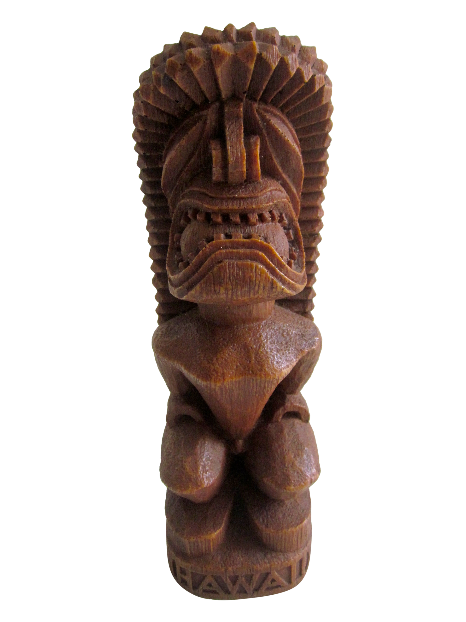 Huge Wood Wooden Tiki Statue Chairish