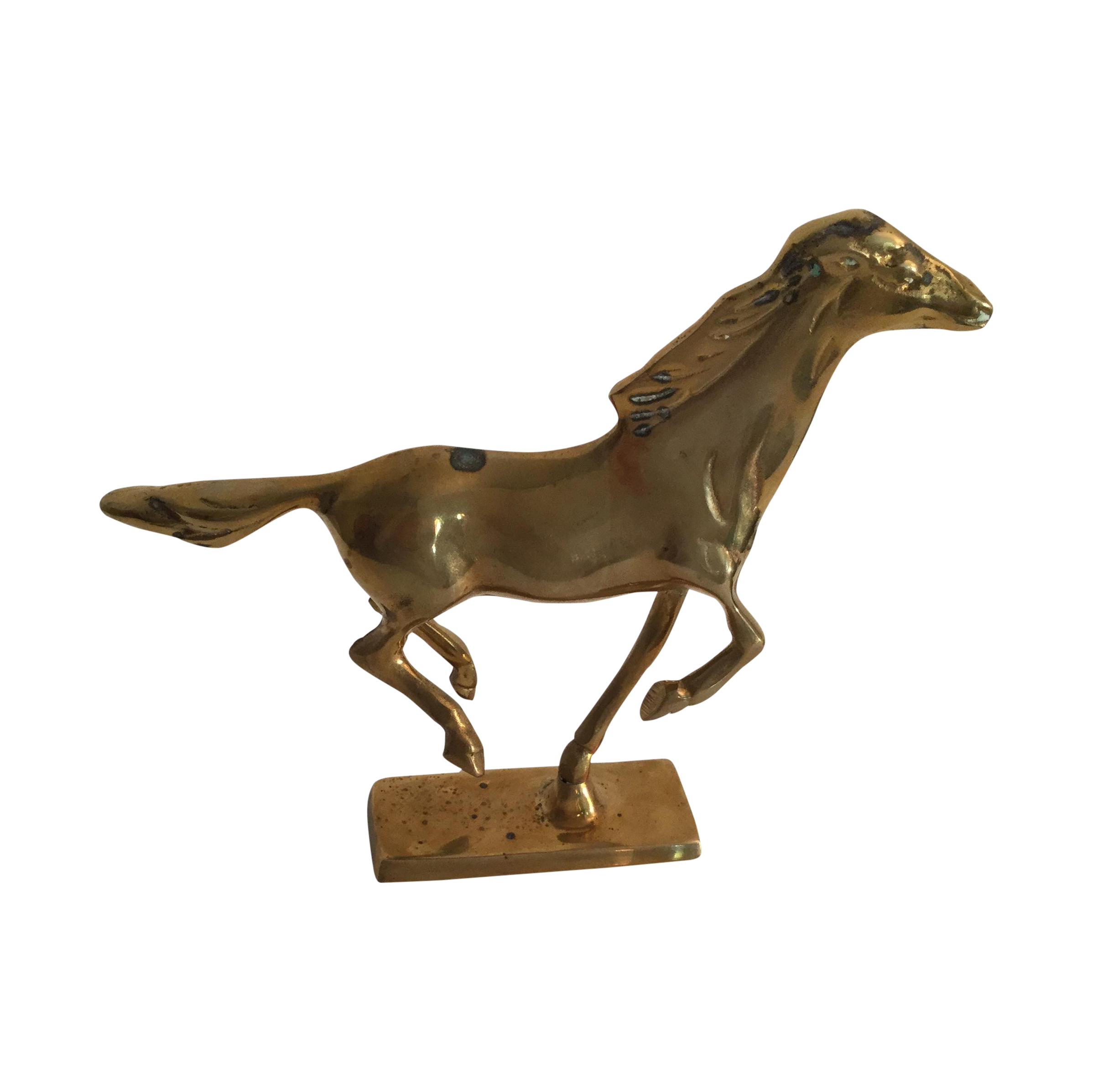 Vintage Brass Horse Statue Chairish