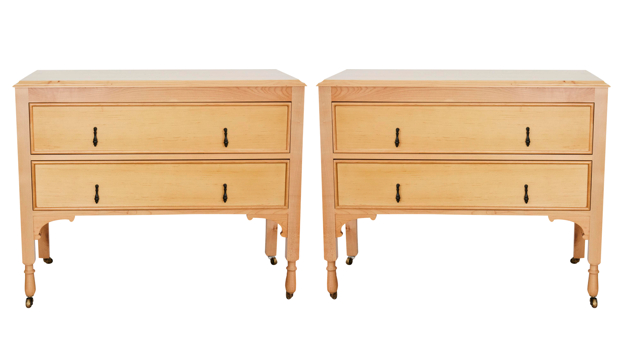 Oversized Nightstands on Casters A Pair Chairish