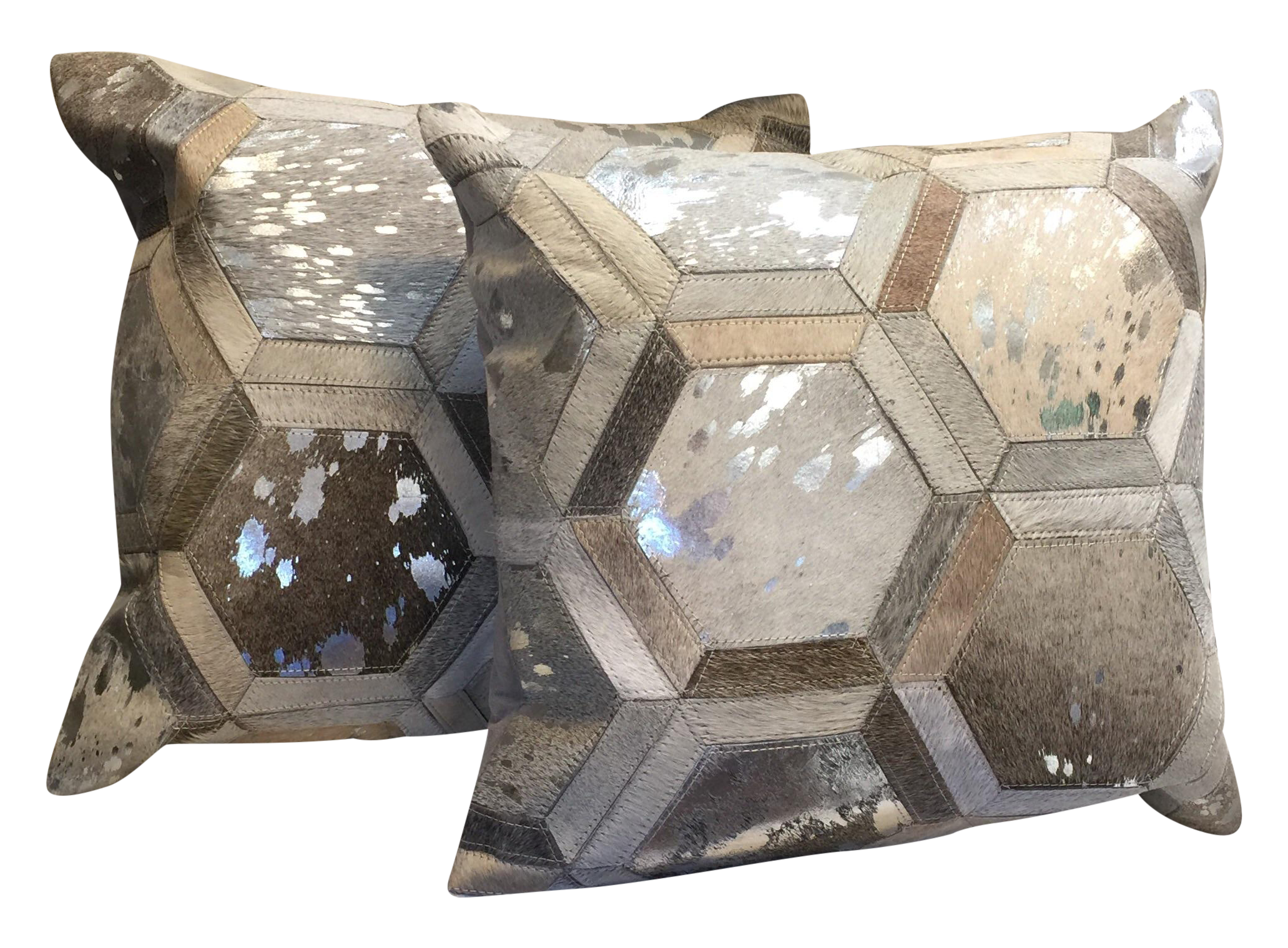 Modern Cowhide Pillow Chairish