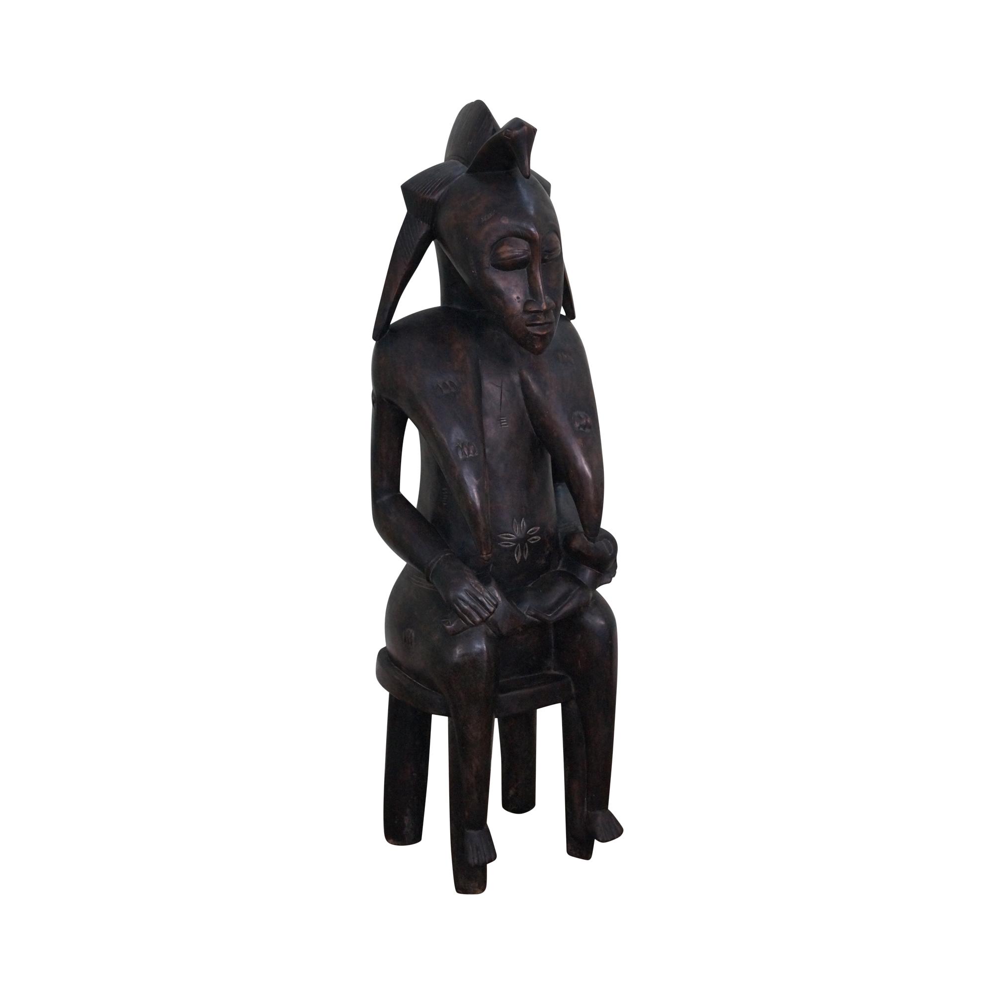 Hand Carved Tribal African Fertility Statue Chairish