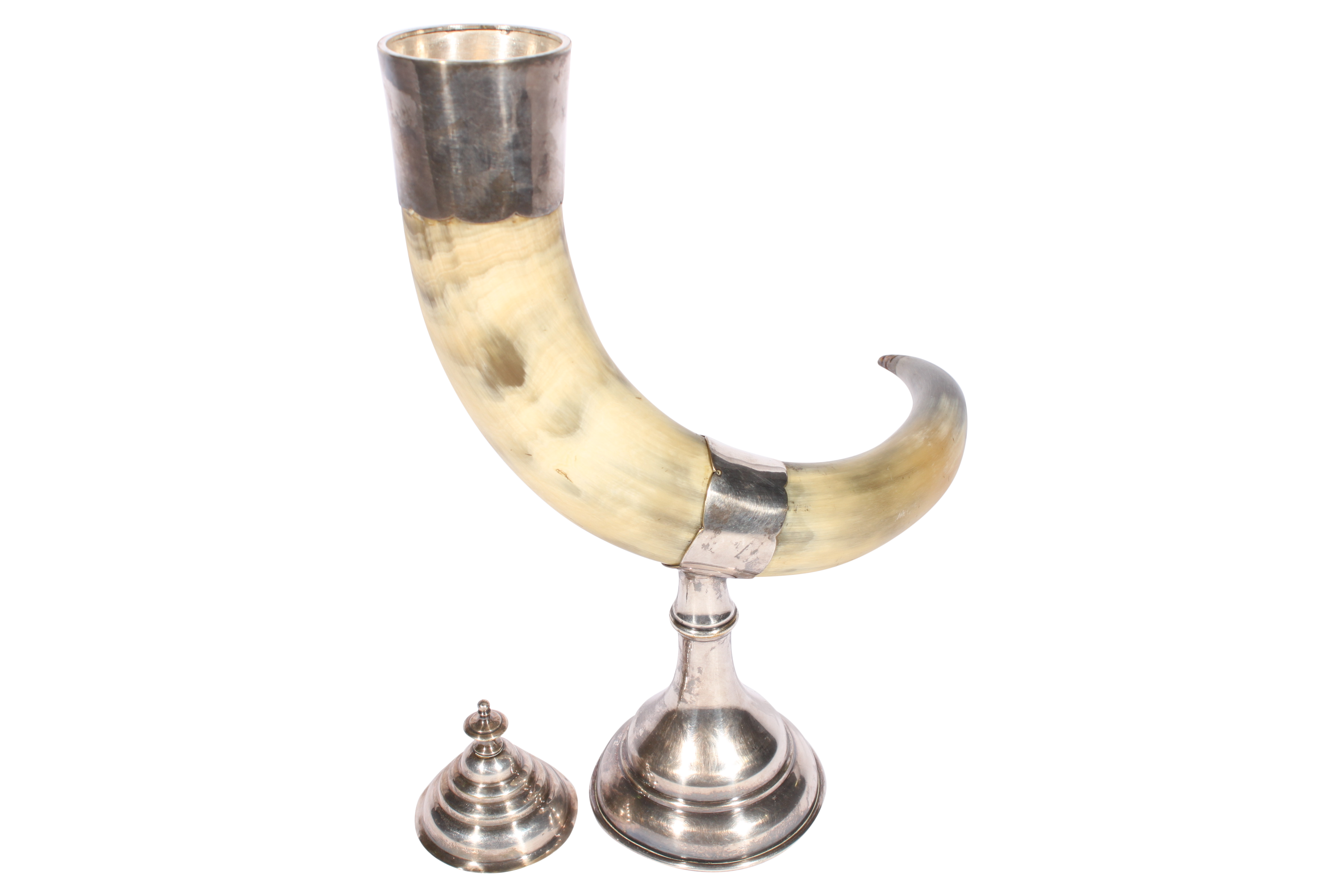 Vintage Silver Mounted Drinking Horn Chairish