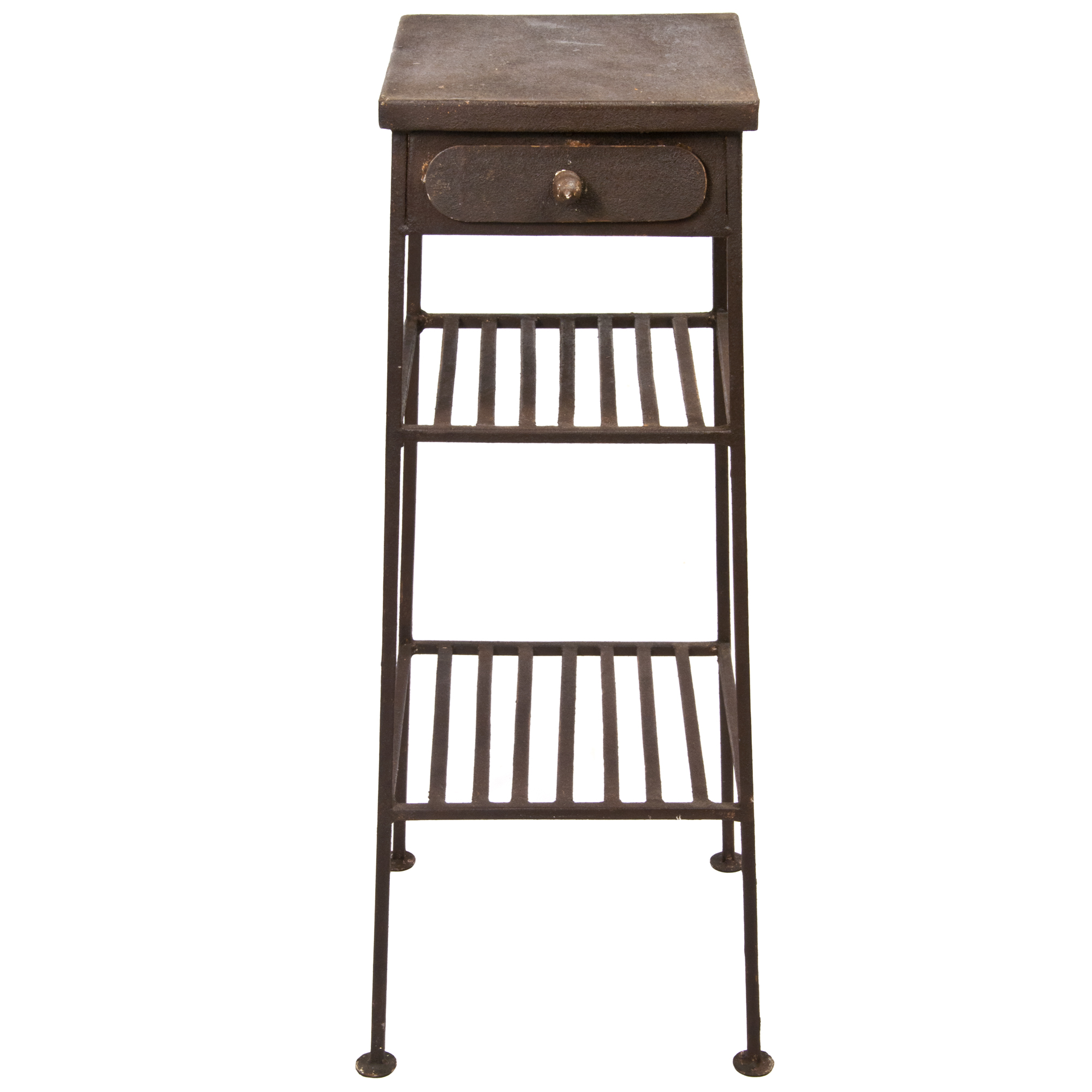 Vintage Style Rustic Metal Side Table Chairish