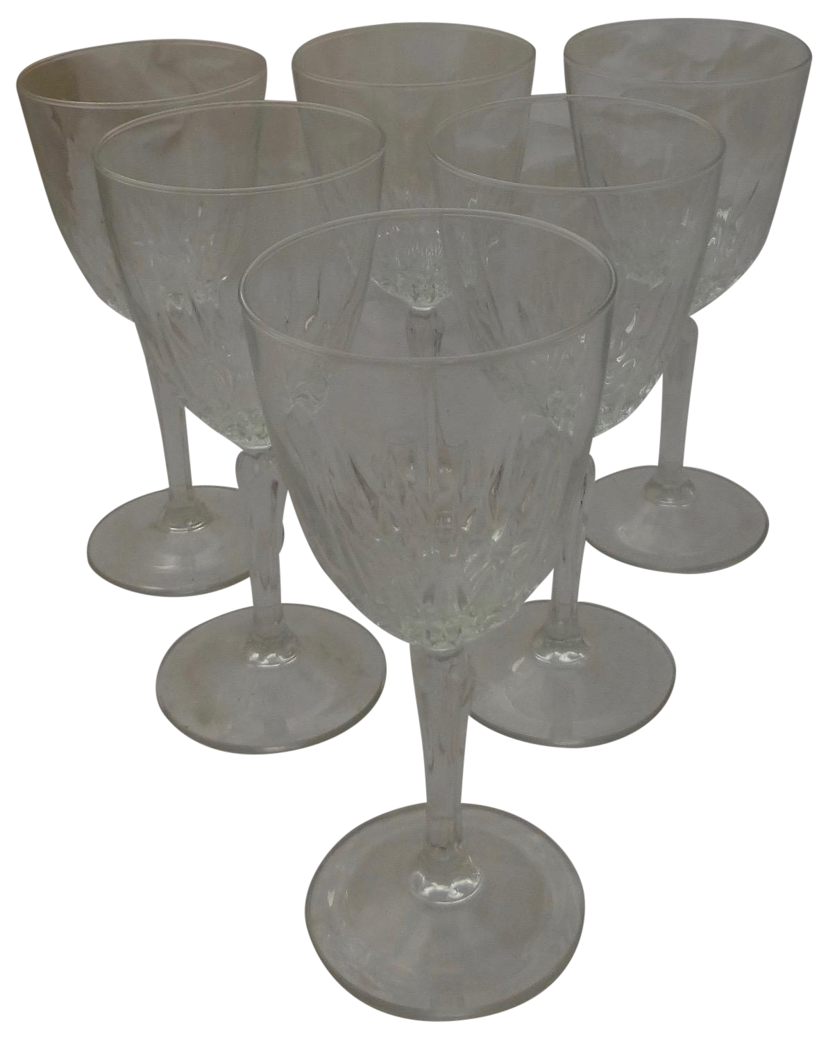 Vintage Crystal Wine Glasses Set of 6 Chairish